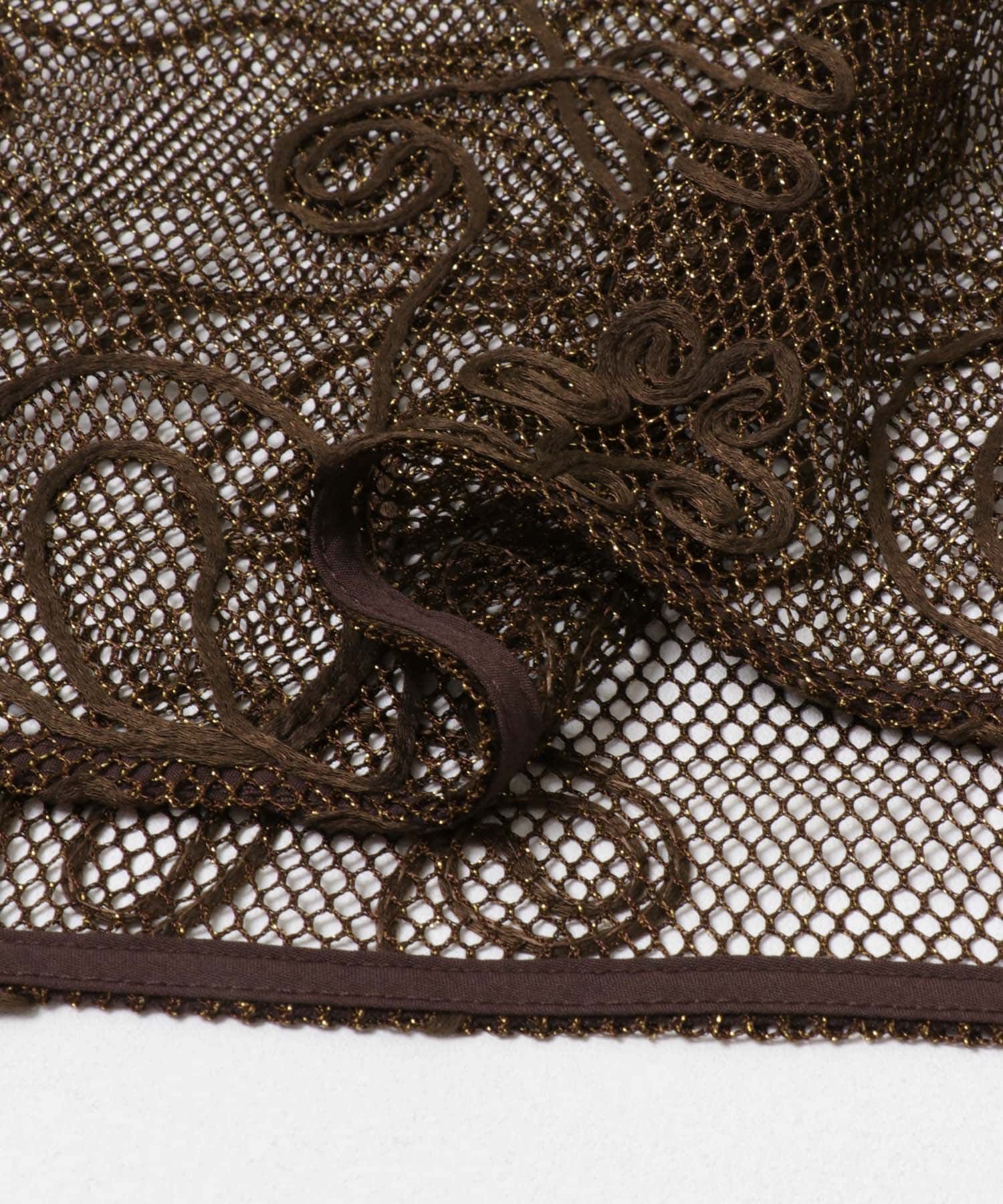 コードシシュウメッシュトップ BROWN one