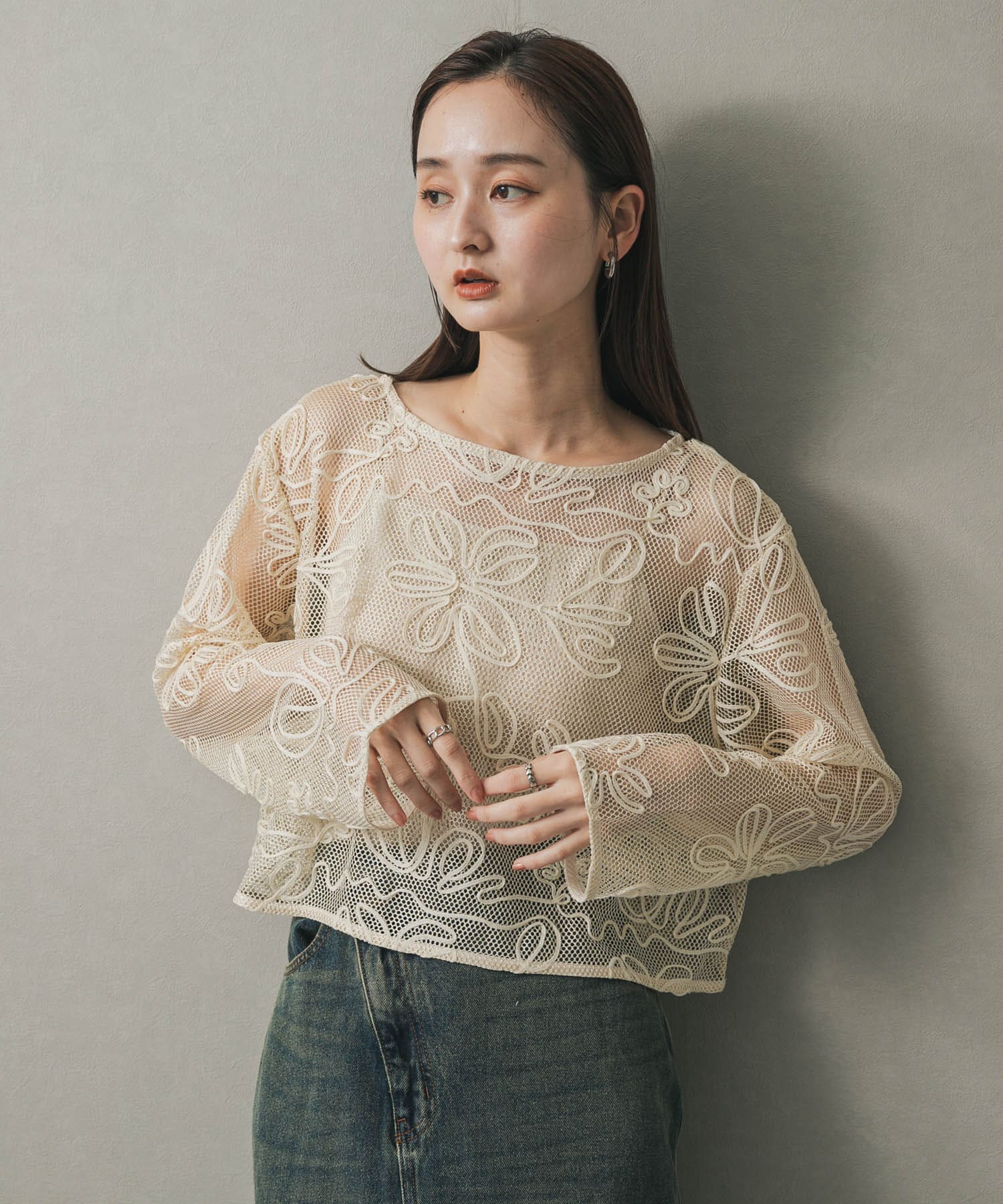 身長：169cm サイズ：one