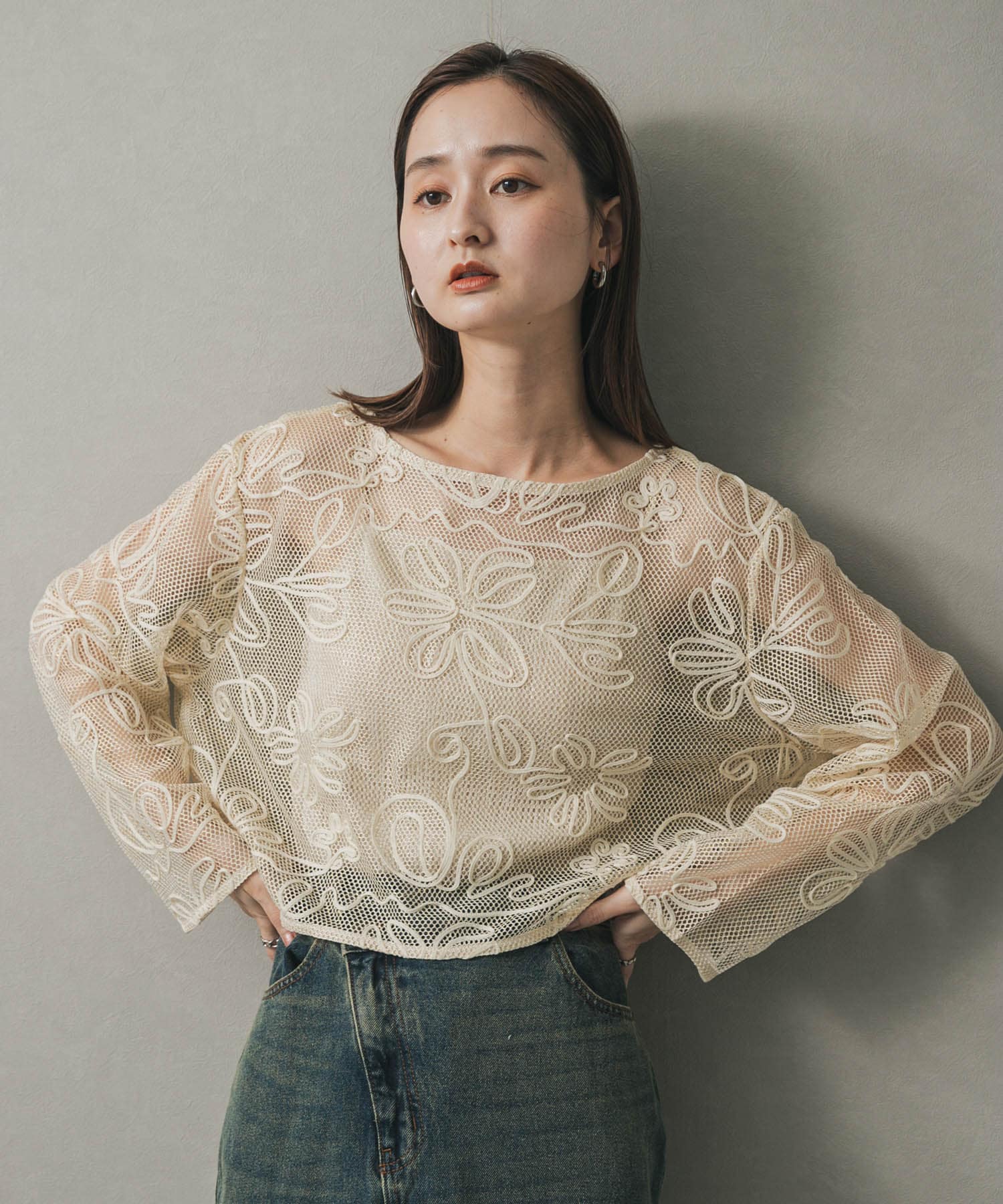 身長：169cm サイズ：one