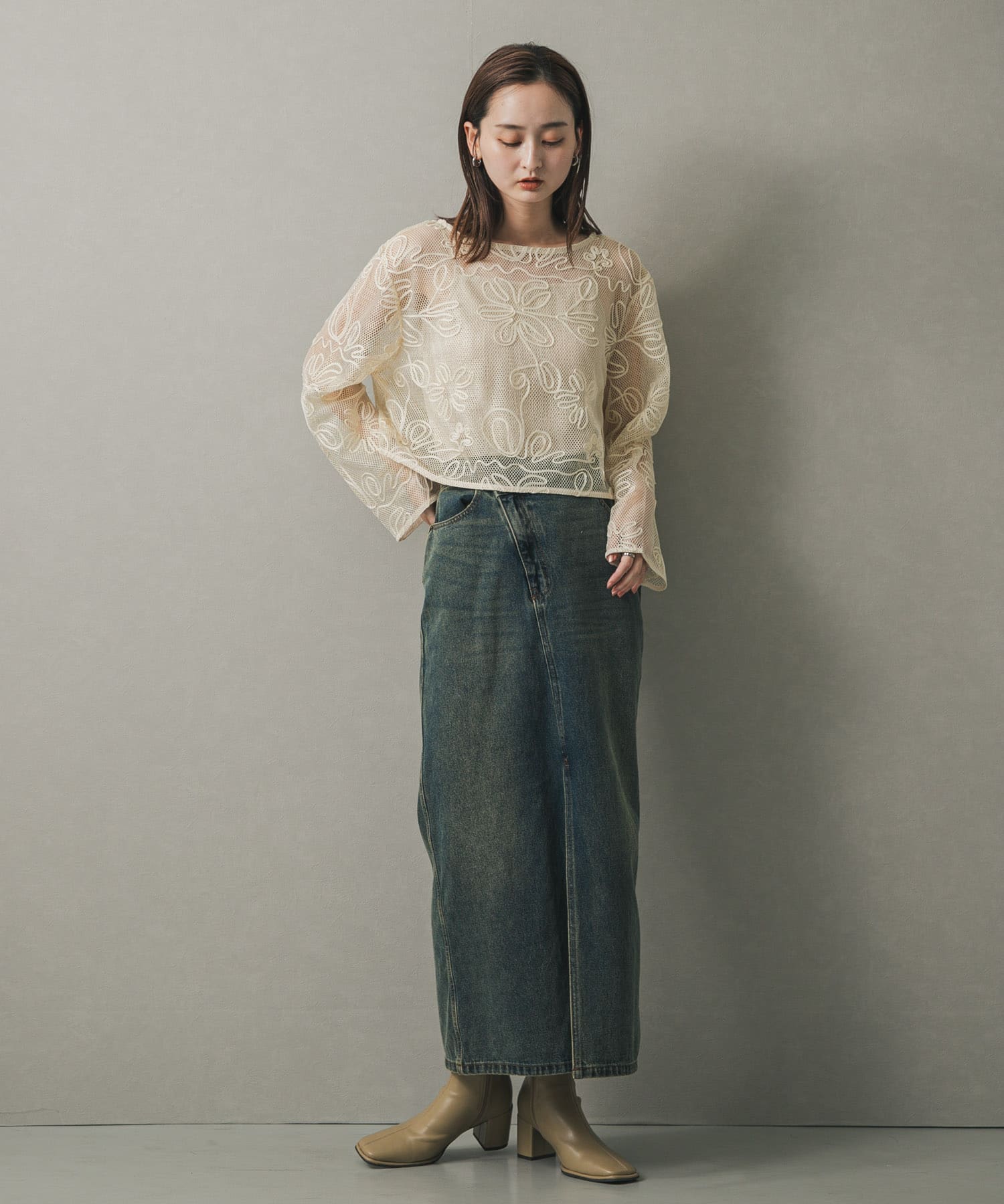 身長：169cm サイズ：one