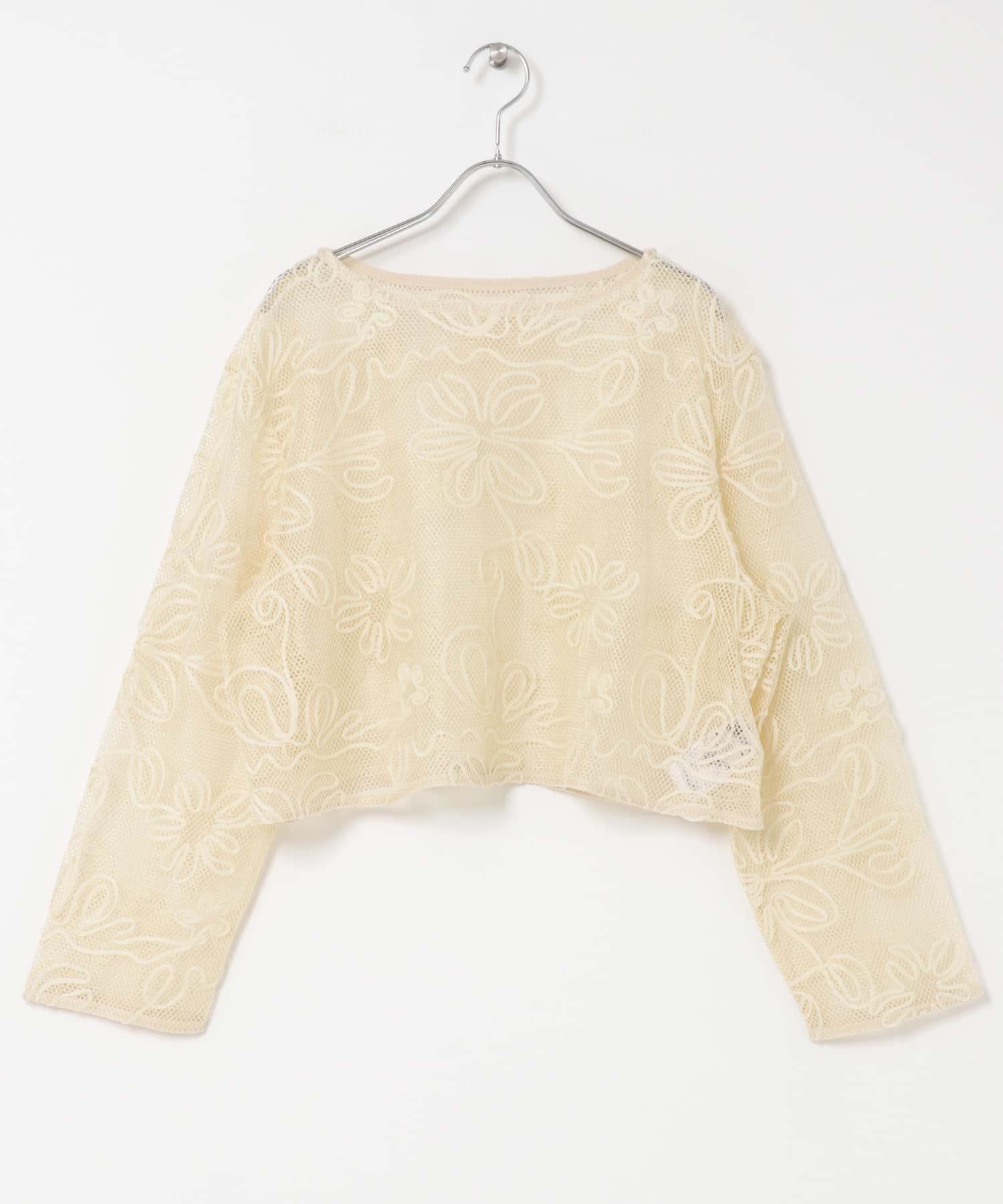 コードシシュウメッシュトップ IVORY one