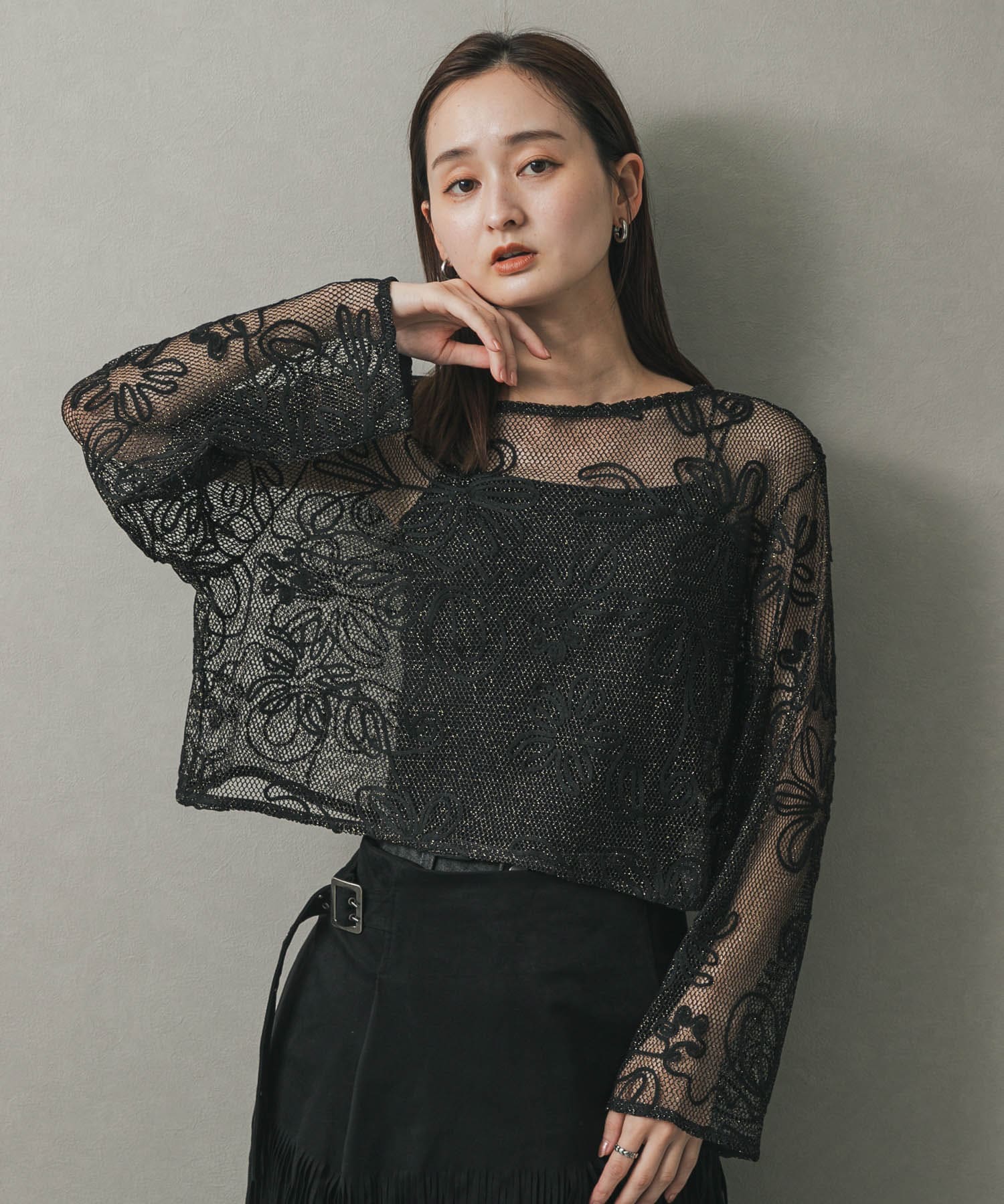 身長：169cm サイズ：one