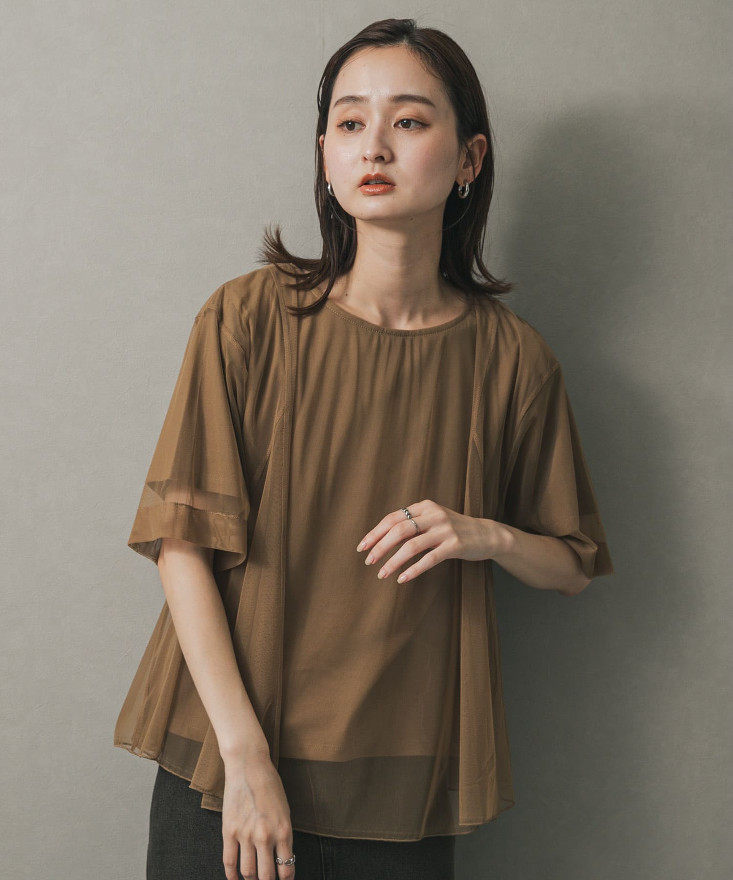身長：169cm サイズ：one