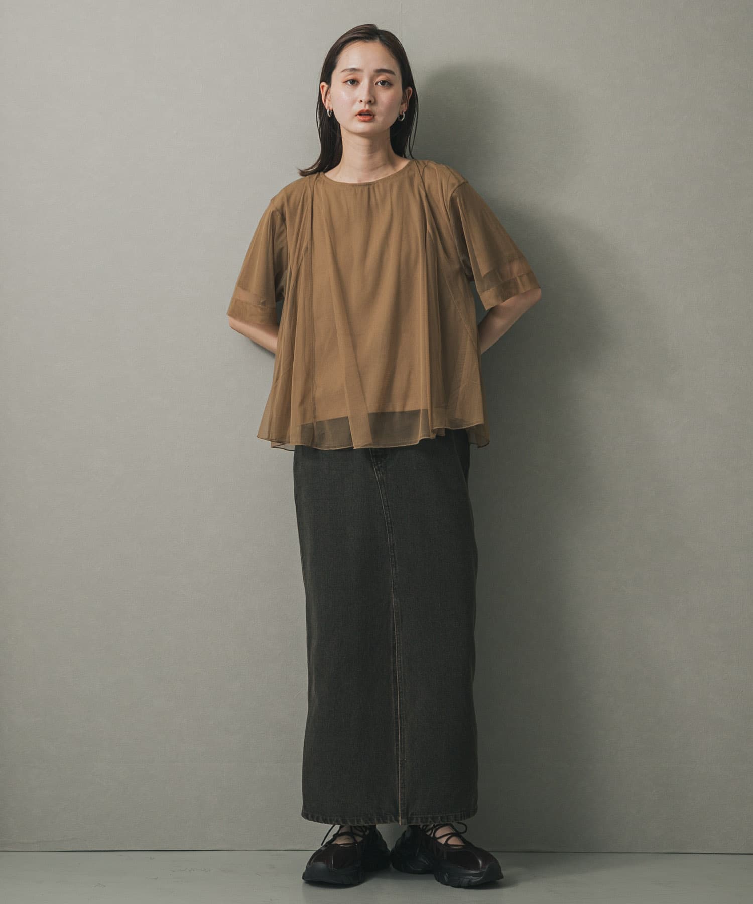 身長：169cm サイズ：one