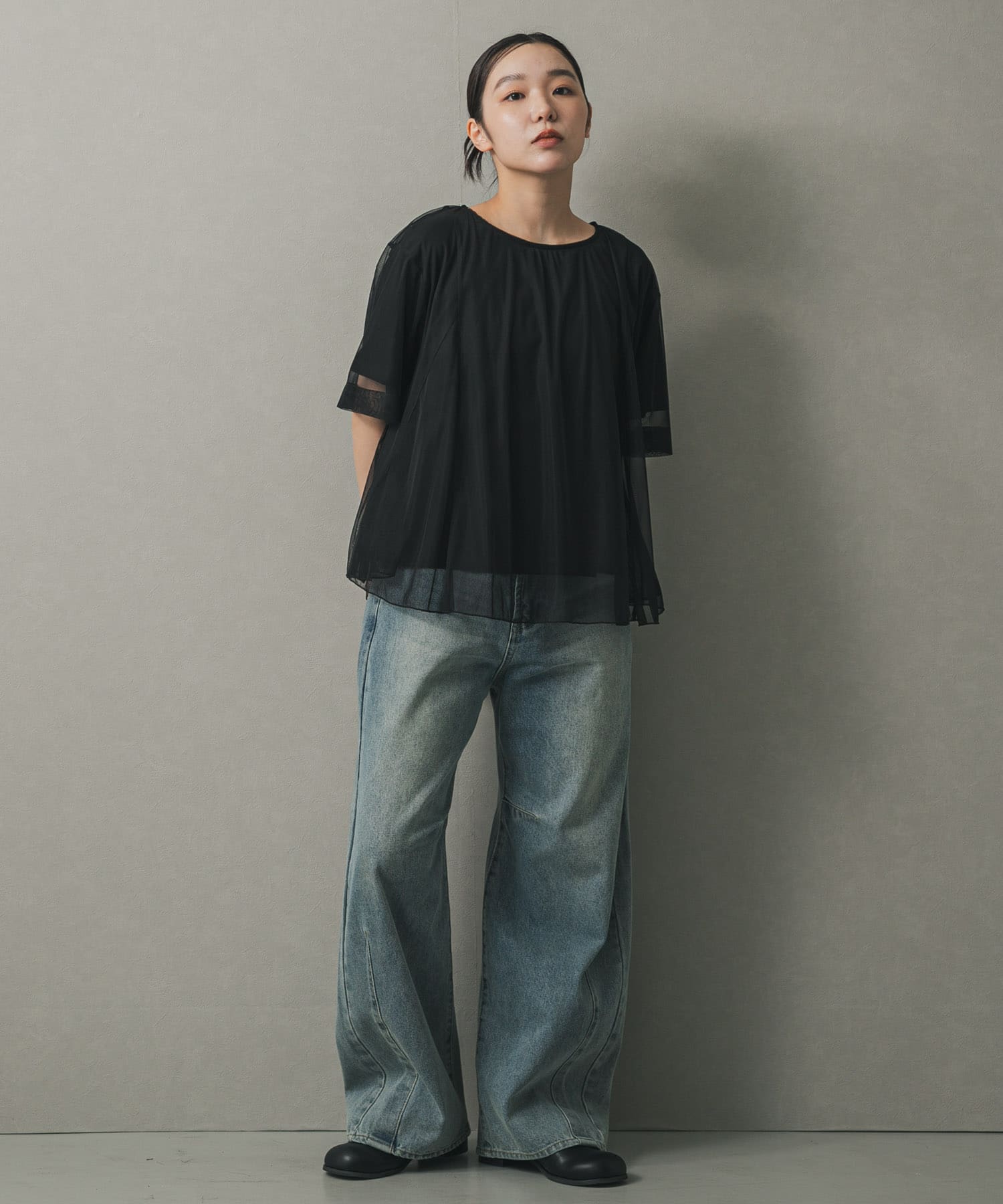 身長：158cm サイズ：one