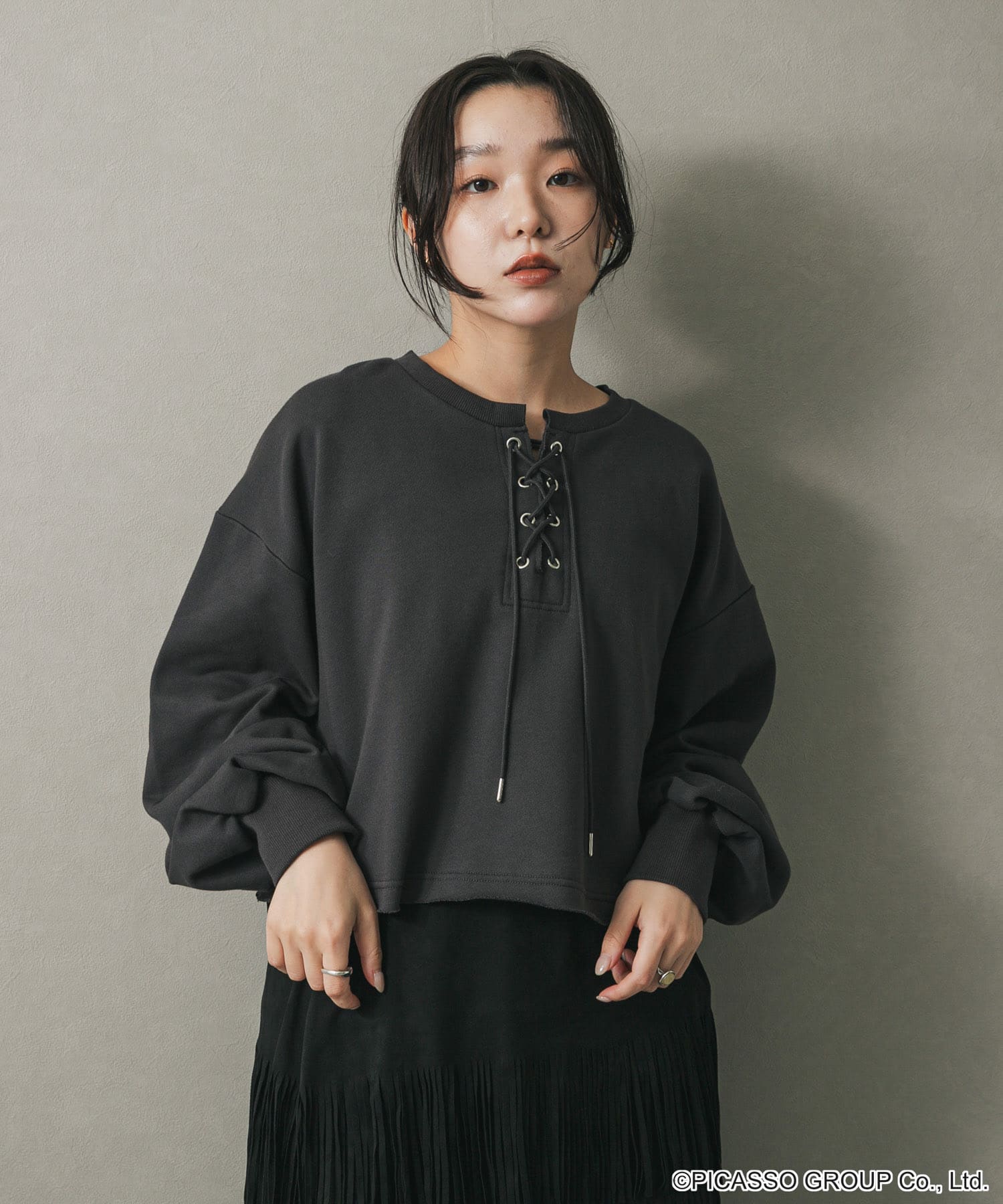 身長：158cm サイズ：one