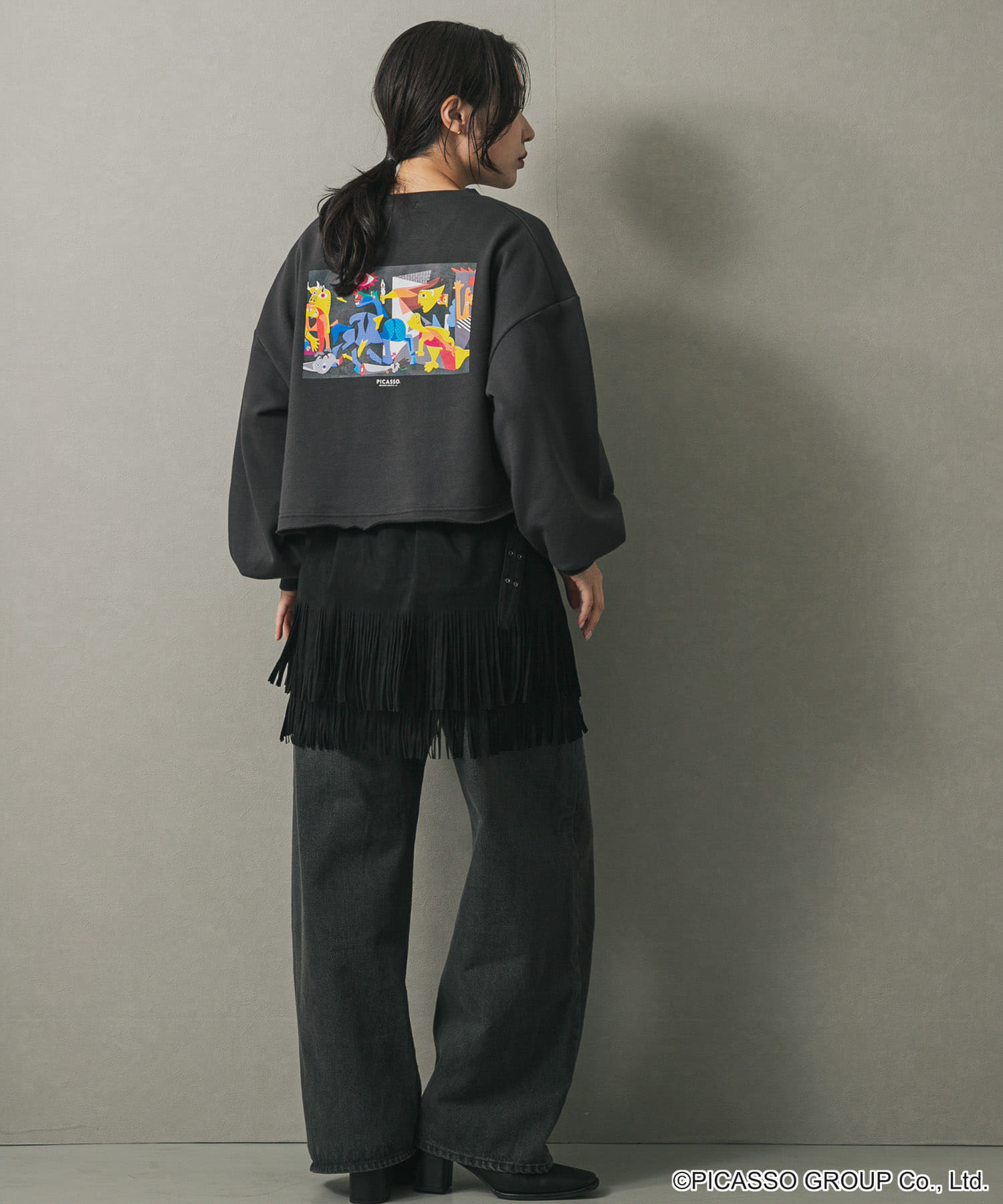 身長：158cm サイズ：one