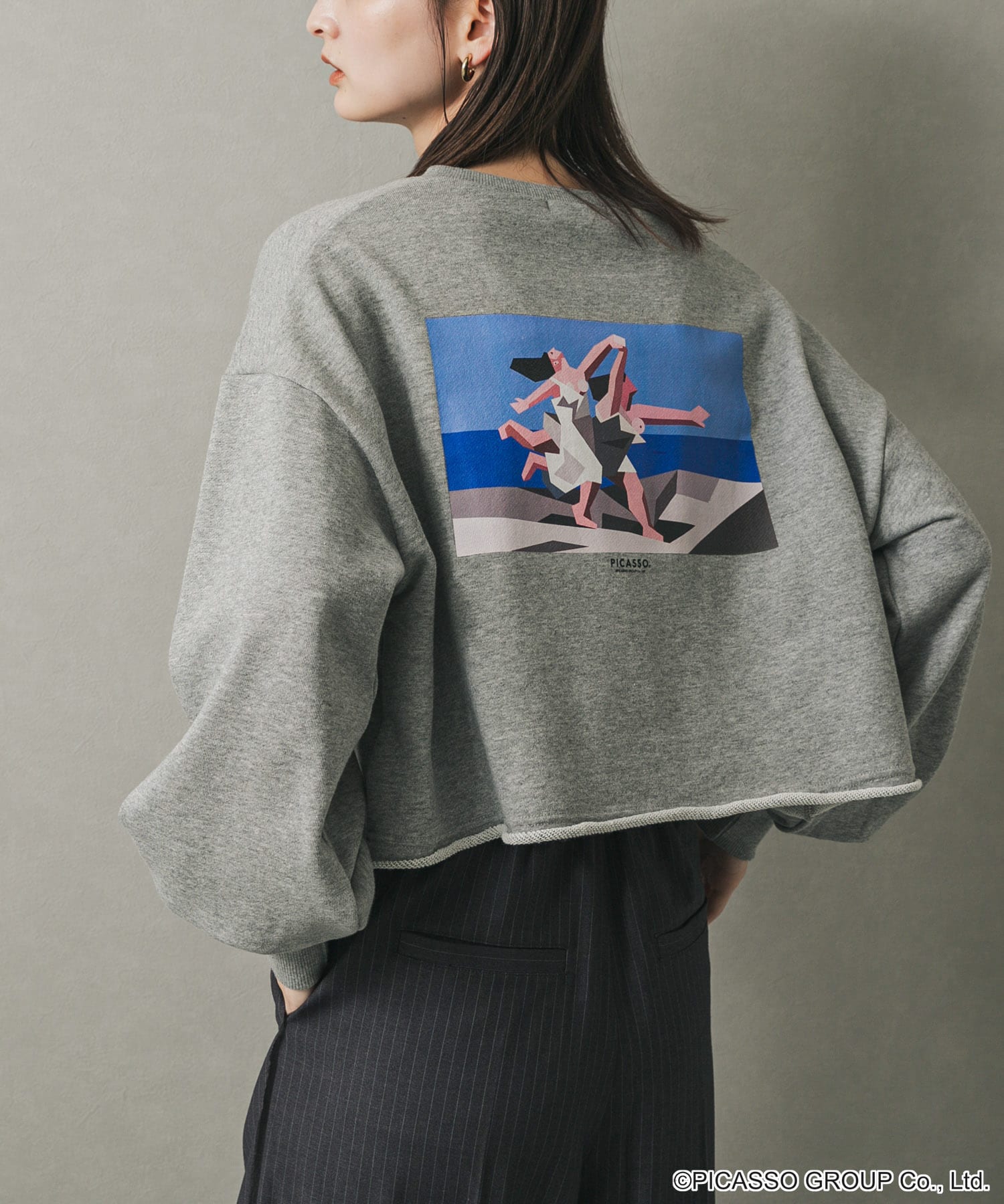 PICASSOレースアップクロップドトップ