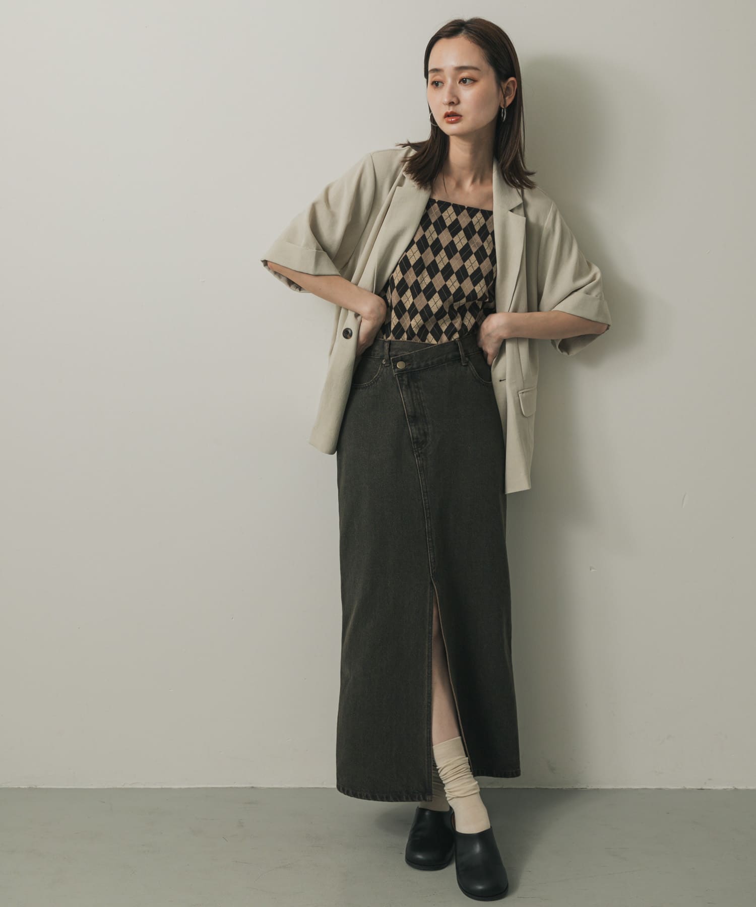 身長：169cm サイズ：one