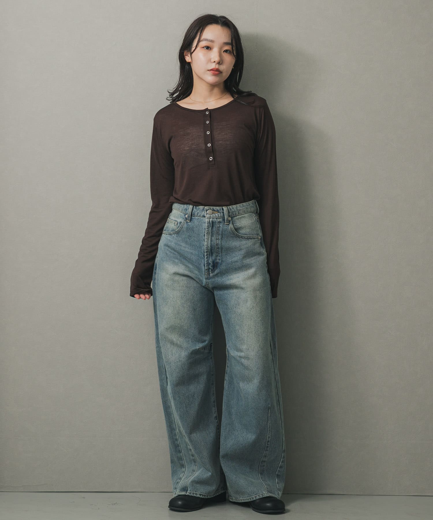 身長：158cm サイズ：one