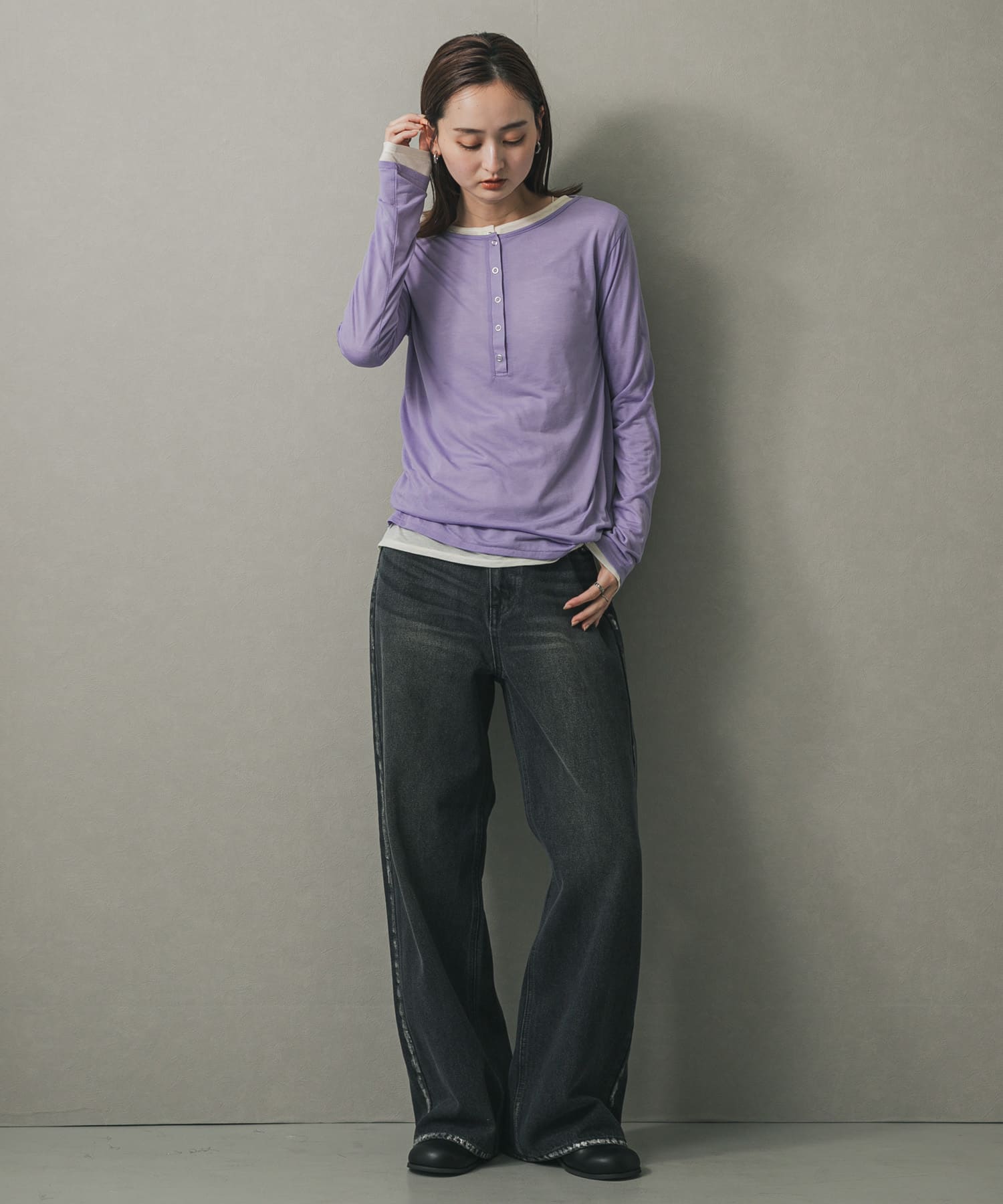 身長：169cm サイズ：one