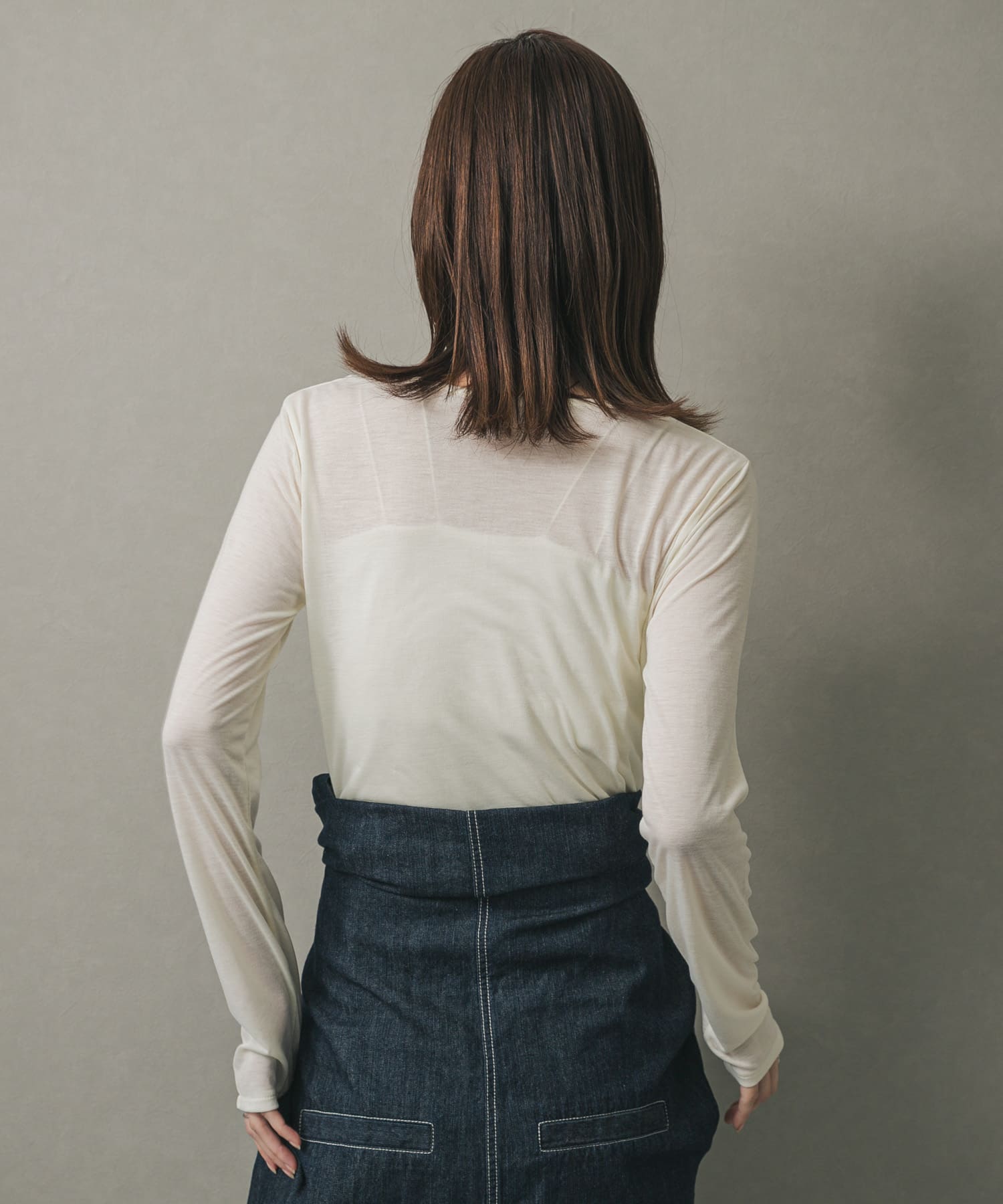 身長：169cm サイズ：one