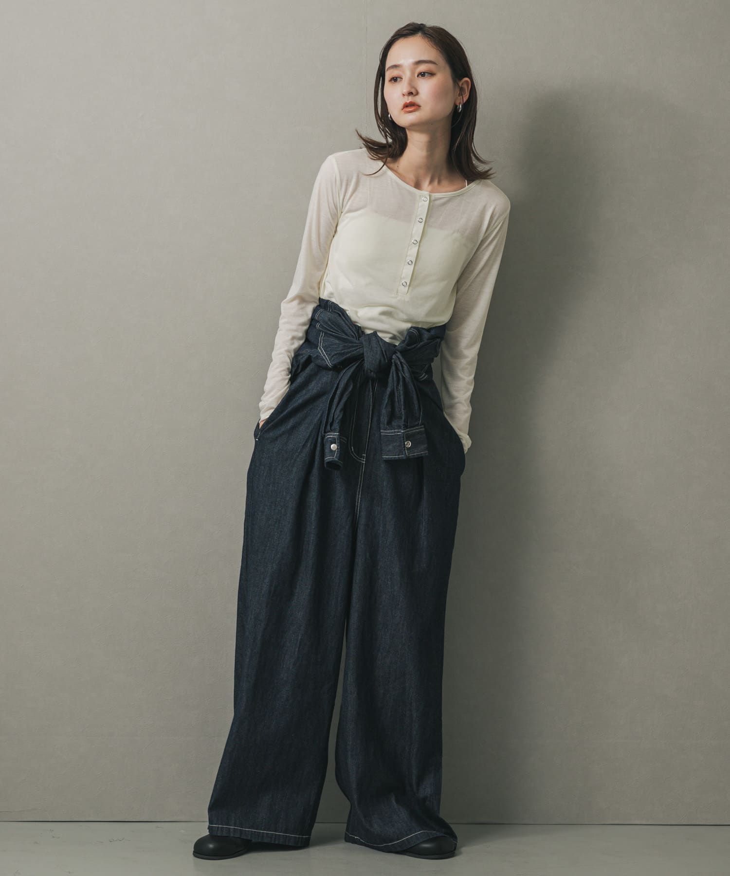 身長：169cm サイズ：one