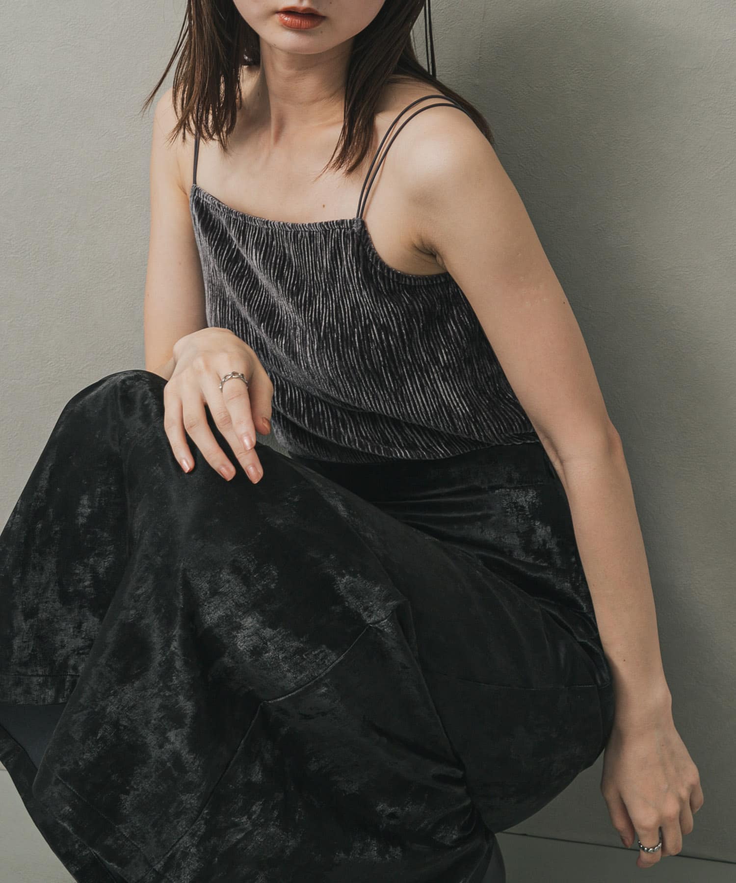 ベロアキャミソール