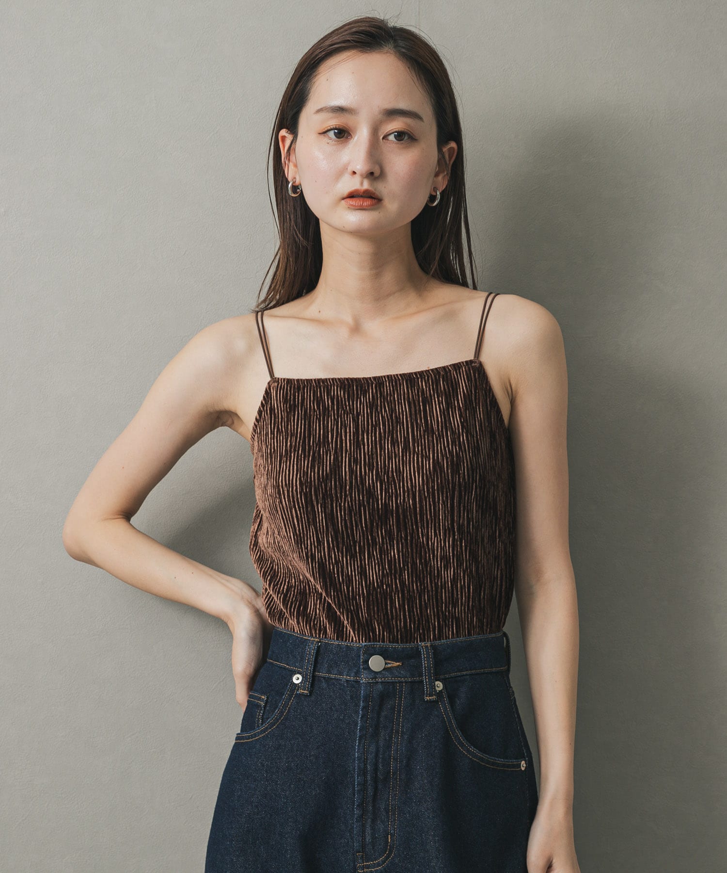 ベロアキャミソール(one IVORY): トップス｜URBAN RESEARCH公式