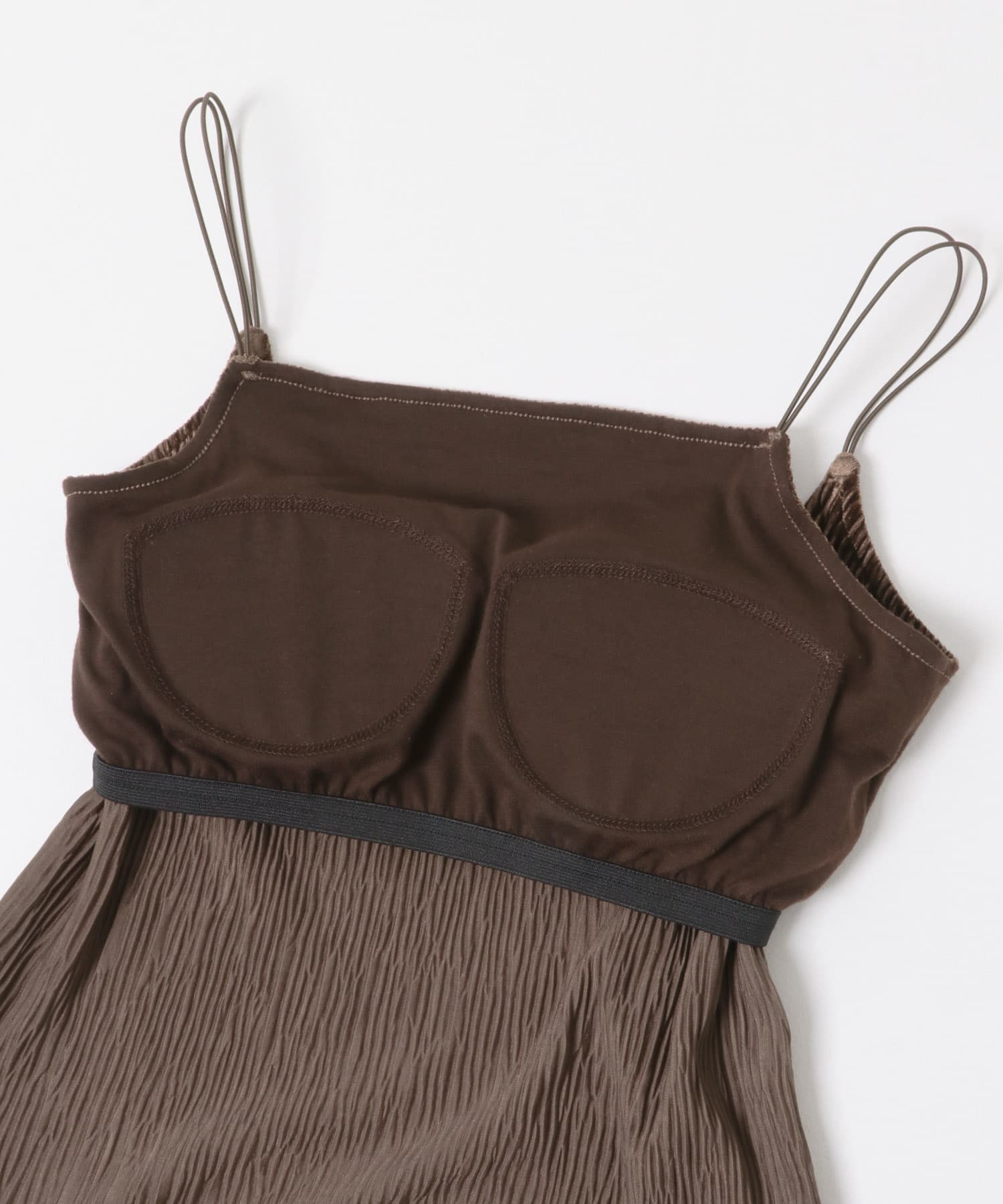 ベロアキャミソール BROWN one