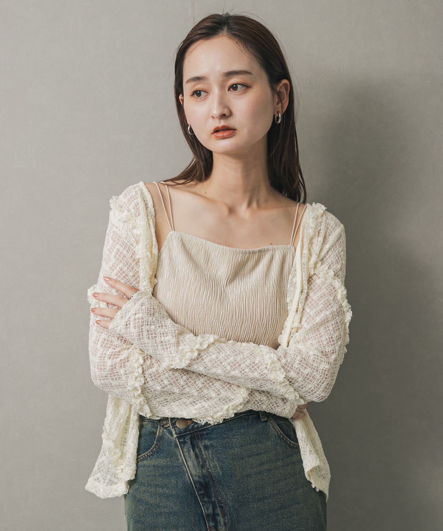 身長：169cm サイズ：one