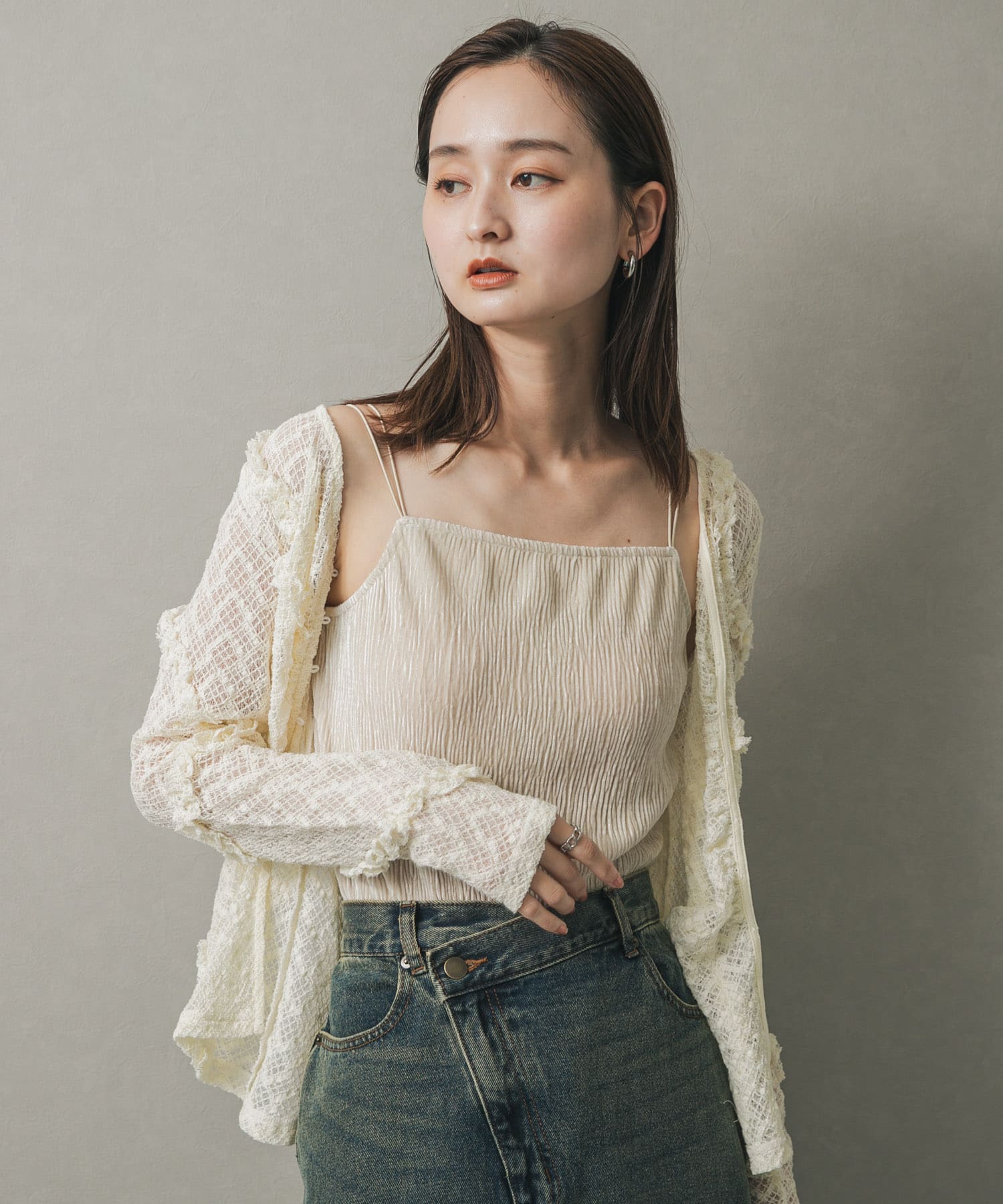 ベロアキャミソール(one IVORY): トップス｜URBAN RESEARCH公式