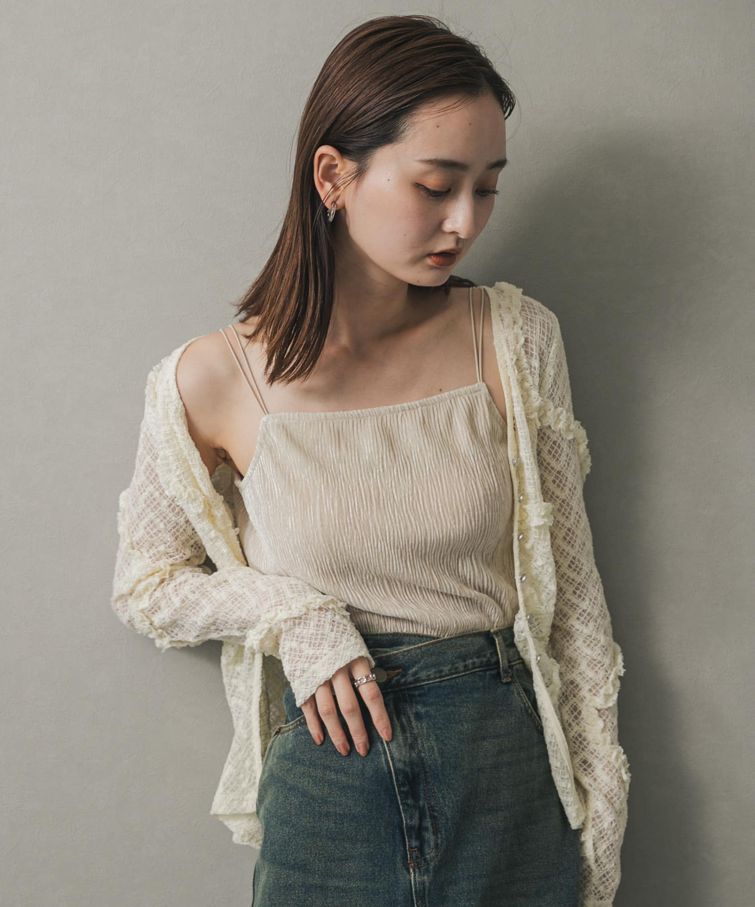 身長：169cm サイズ：one