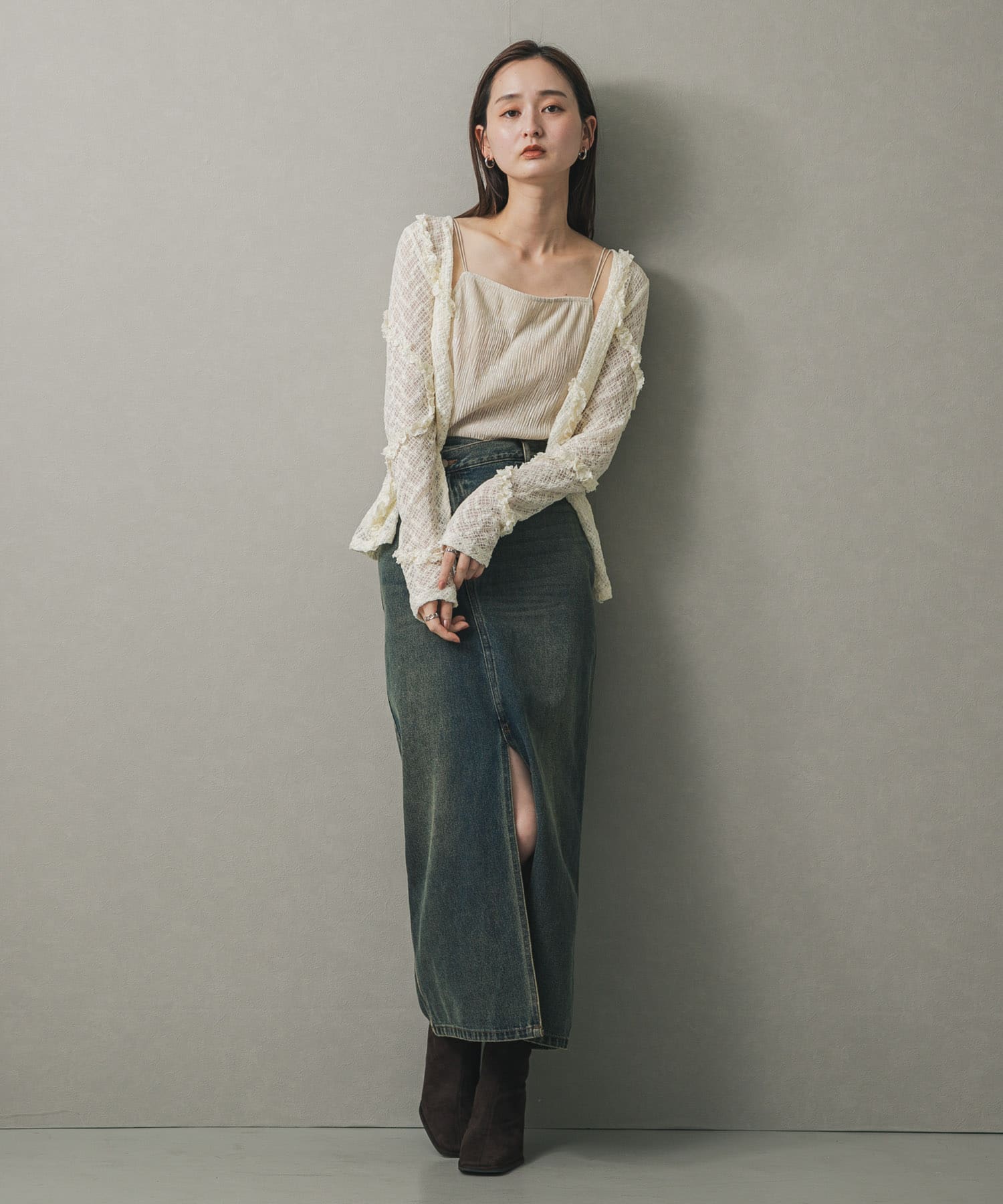 身長：169cm サイズ：one