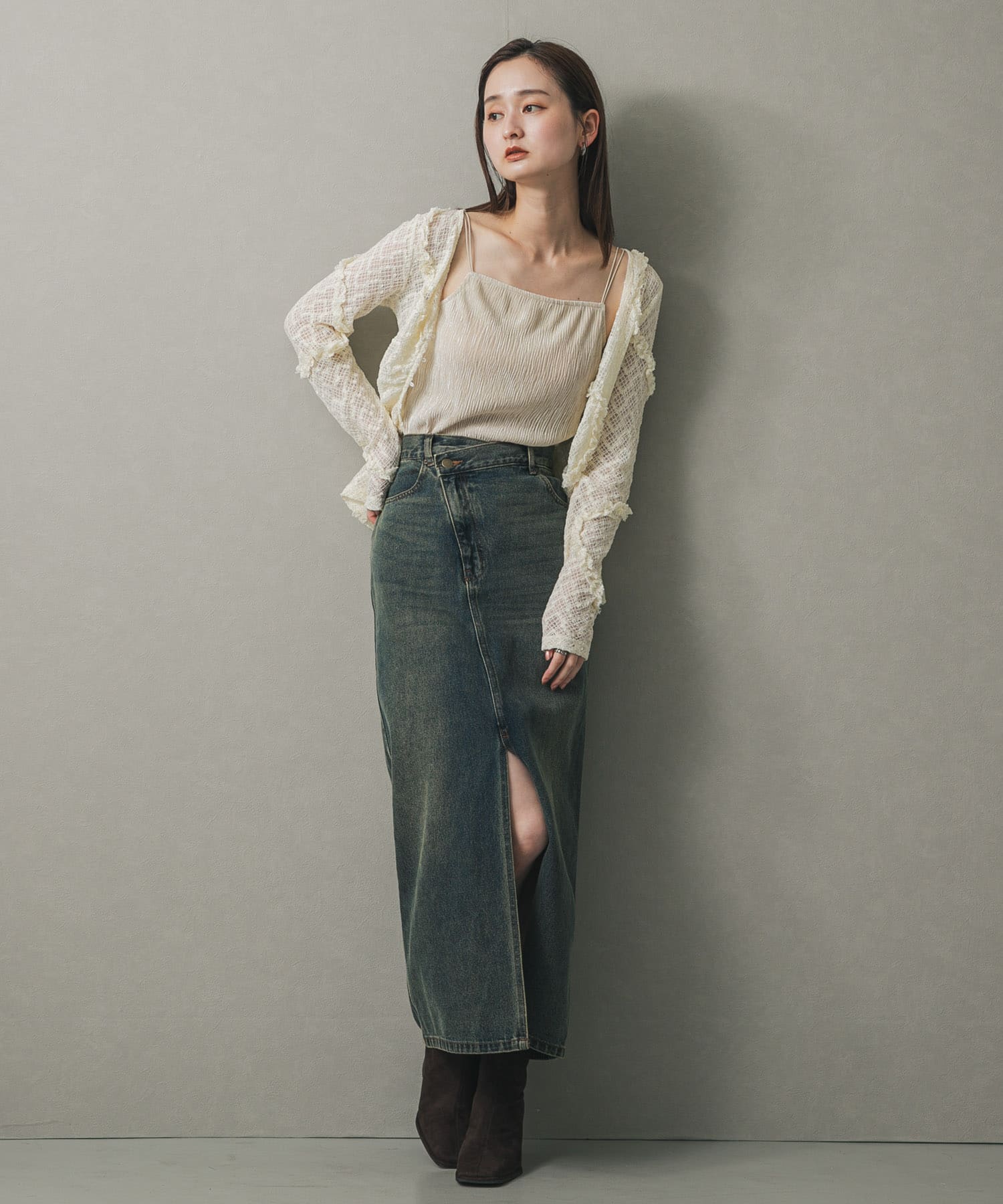 身長：169cm サイズ：one