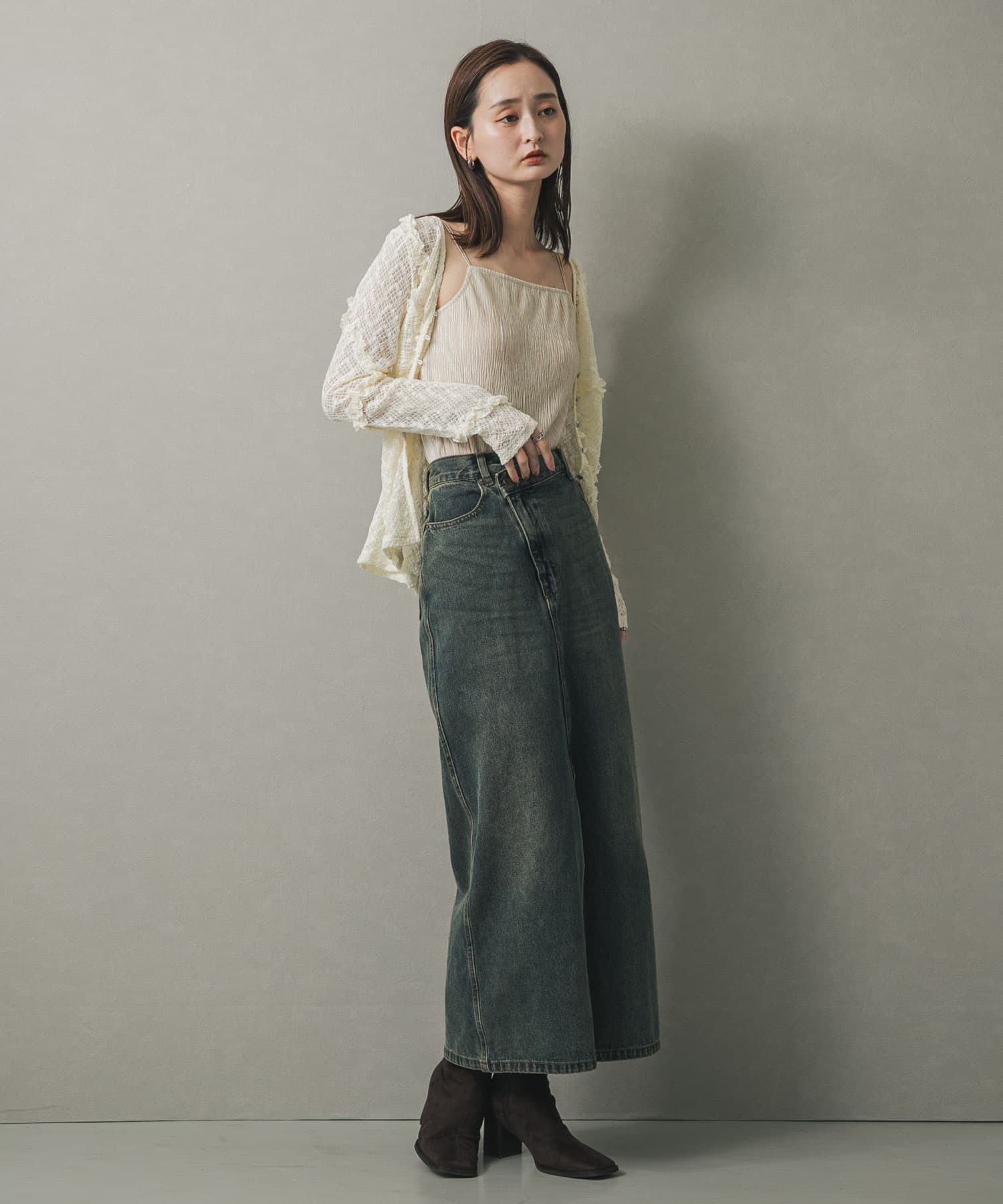 身長：169cm サイズ：one