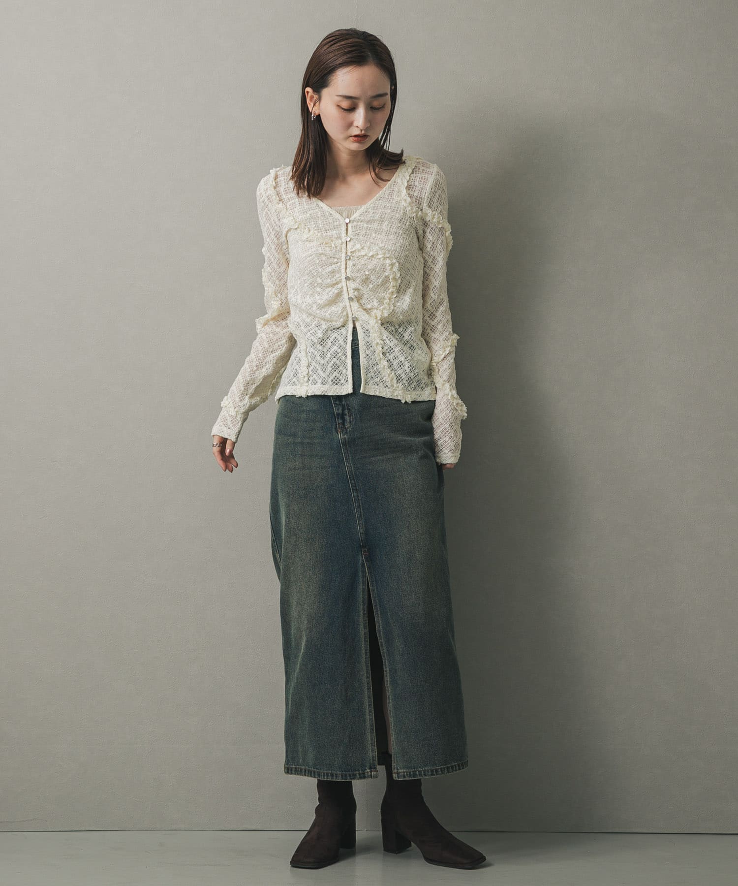 身長：169cm サイズ：one