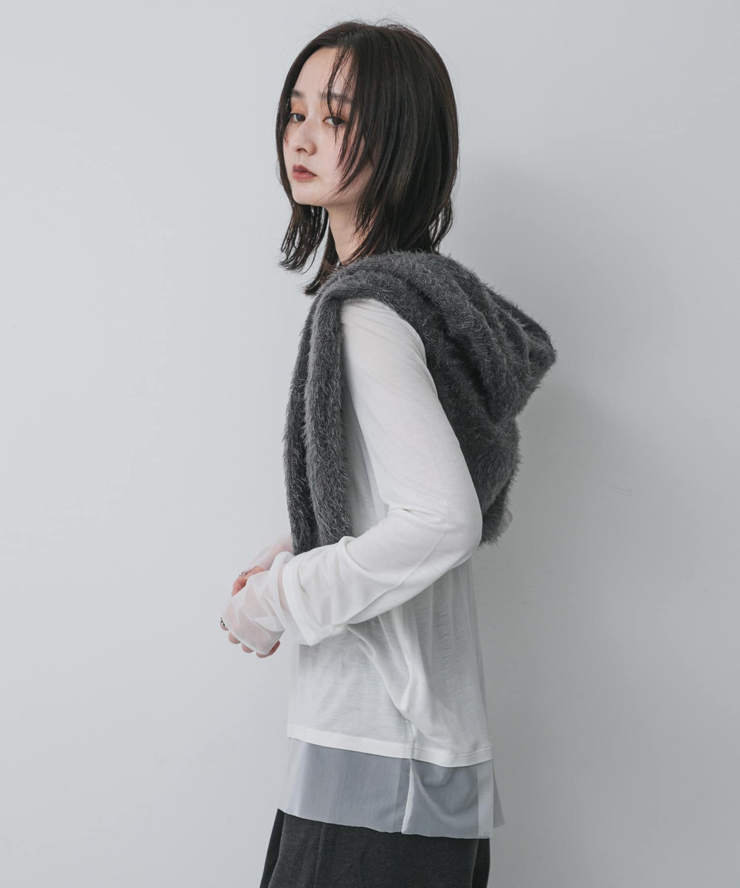 身長：169cm サイズ：one