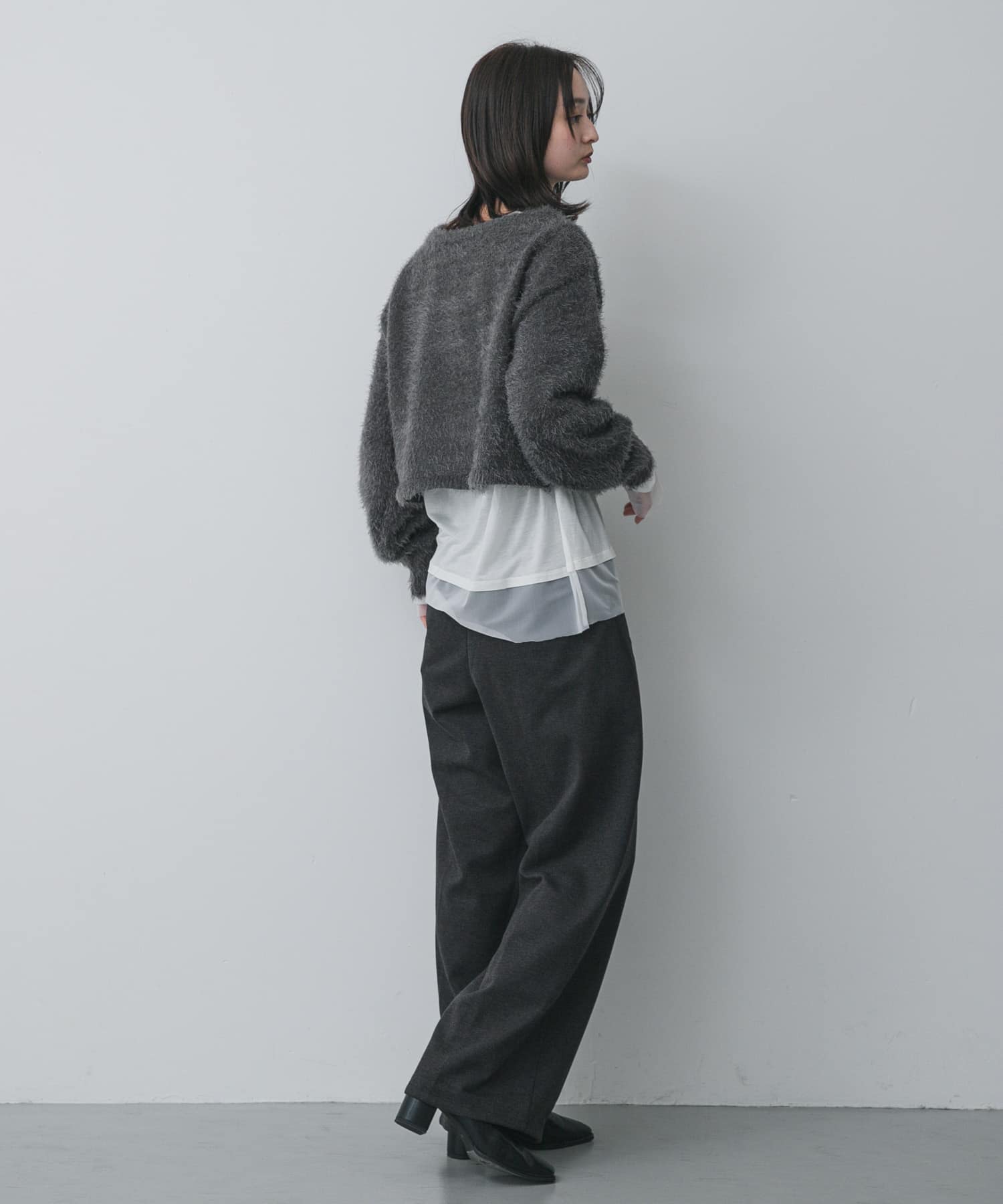 シアーレイヤードTシャツ IVORY one