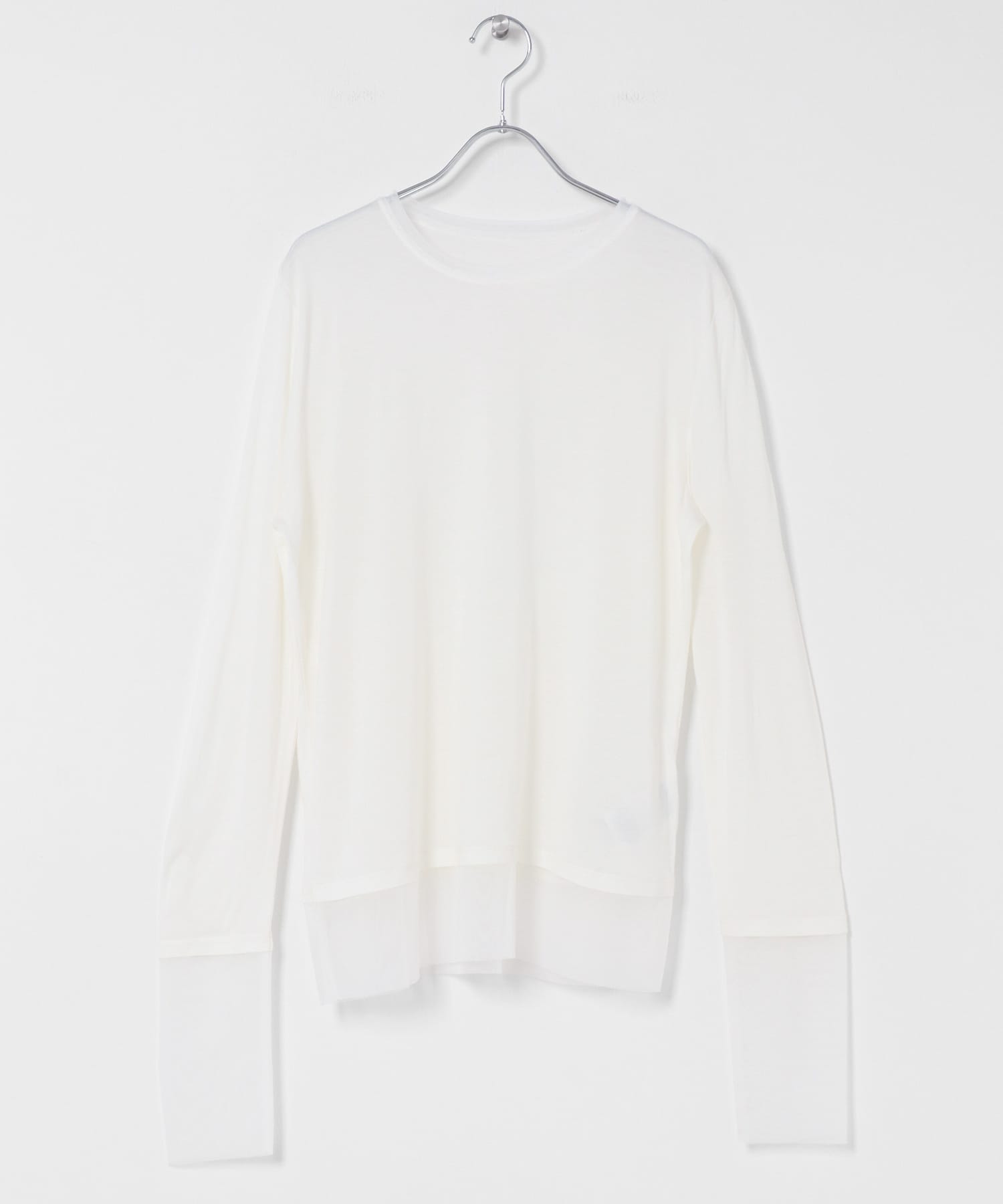 シアーレイヤードTシャツ IVORY one