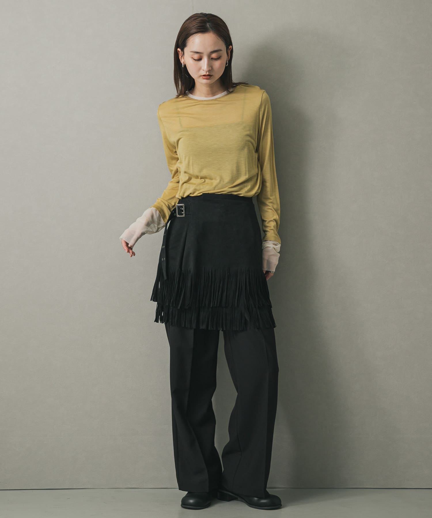 身長：169cm サイズ：one