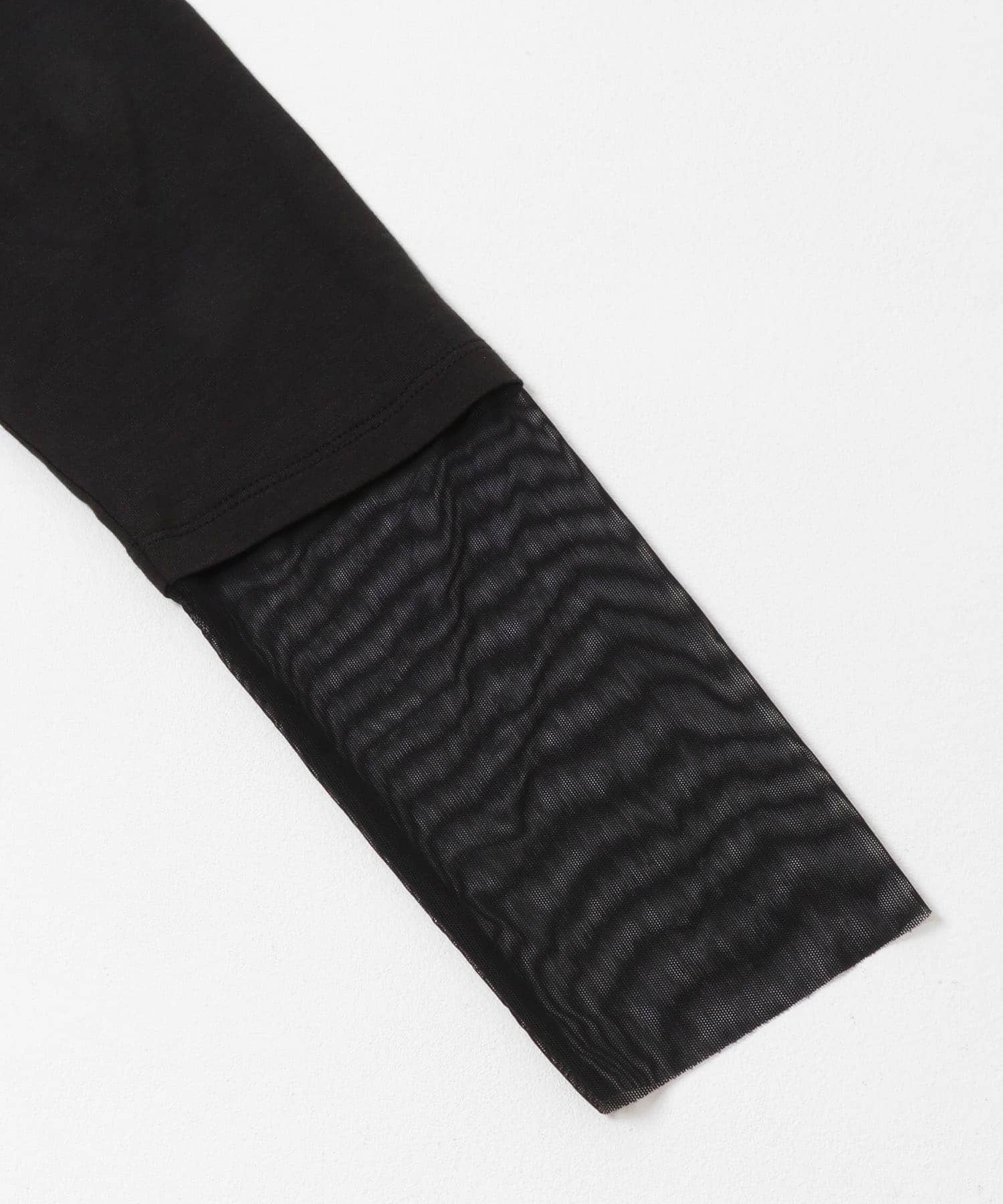 シアーレイヤードTシャツ BLACK one