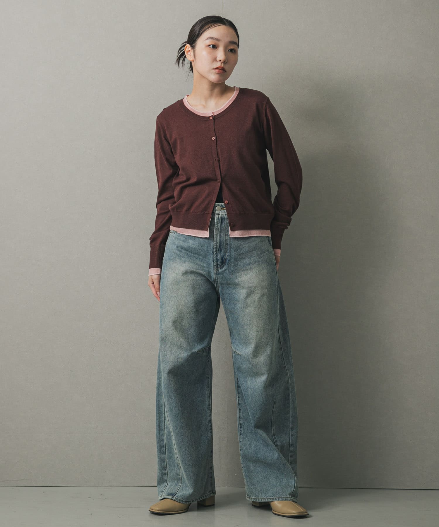 身長：158cm サイズ：one