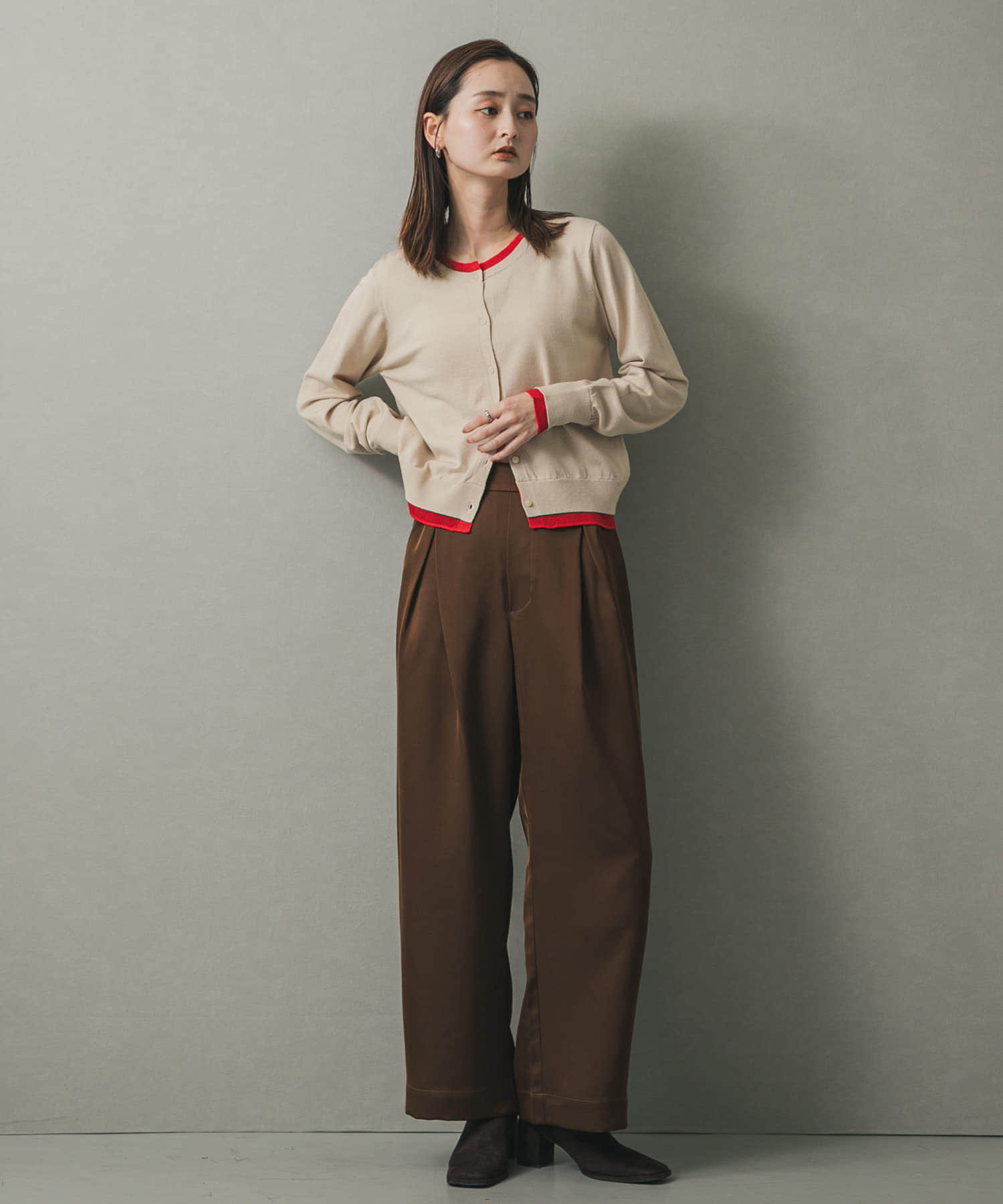 身長：169cm サイズ：one
