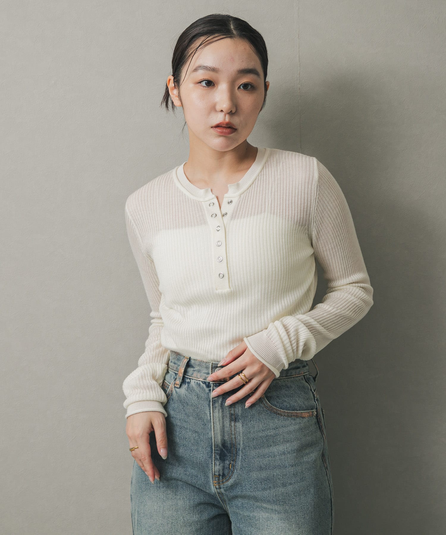 身長：158cm サイズ：one