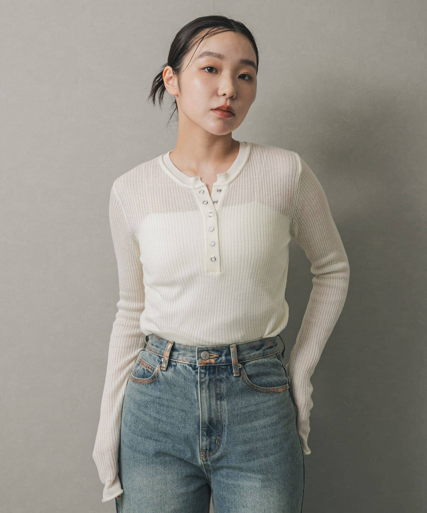 身長：158cm サイズ：one