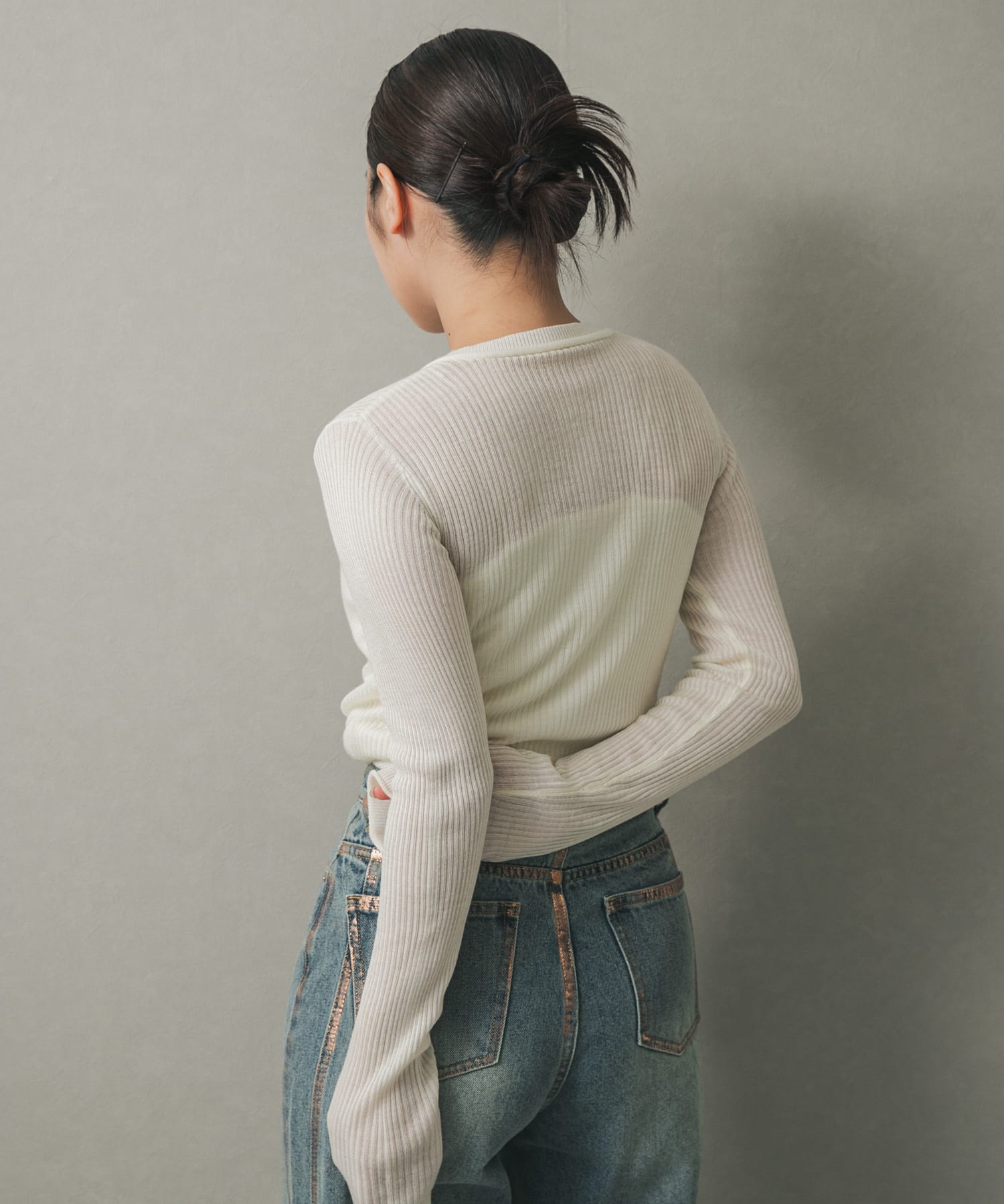 身長：158cm サイズ：one
