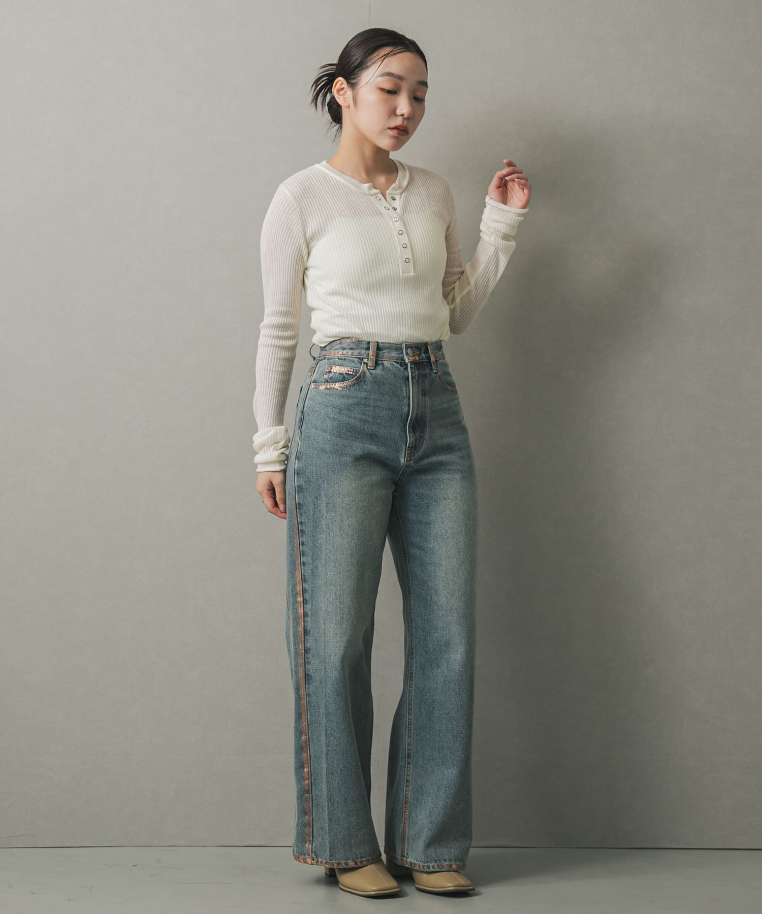 身長：158cm サイズ：one