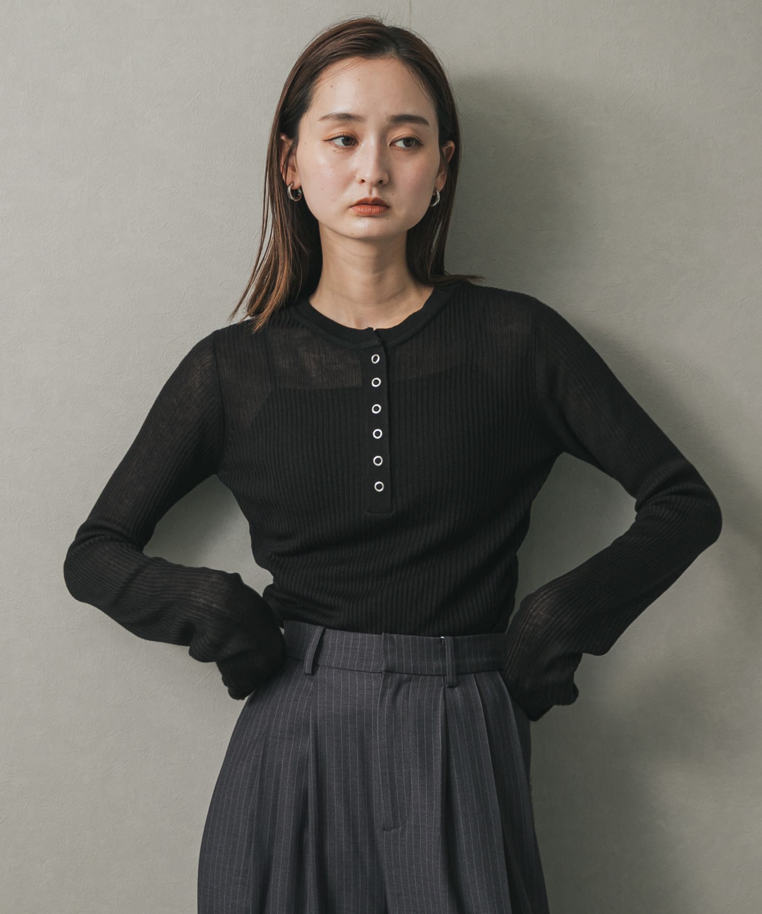 身長：169cm サイズ：one