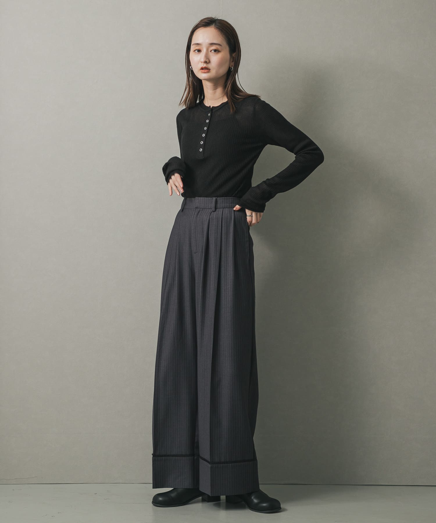 身長：169cm サイズ：one