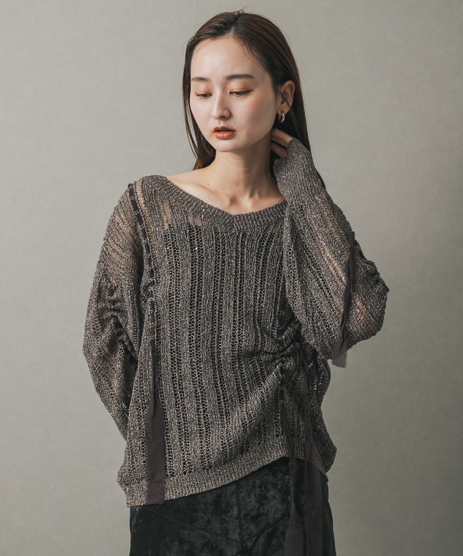 身長：169cm サイズ：one