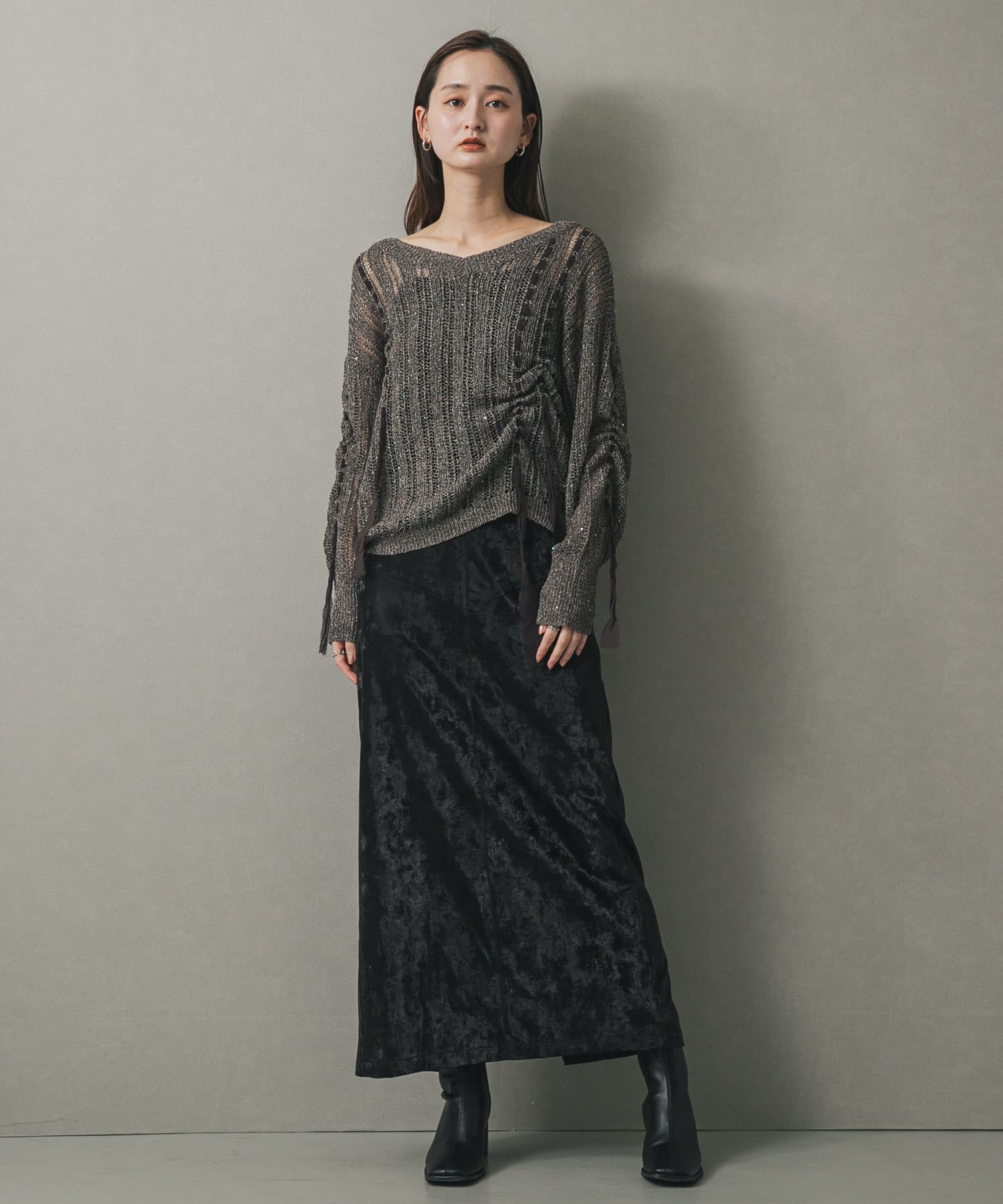 身長：169cm サイズ：one