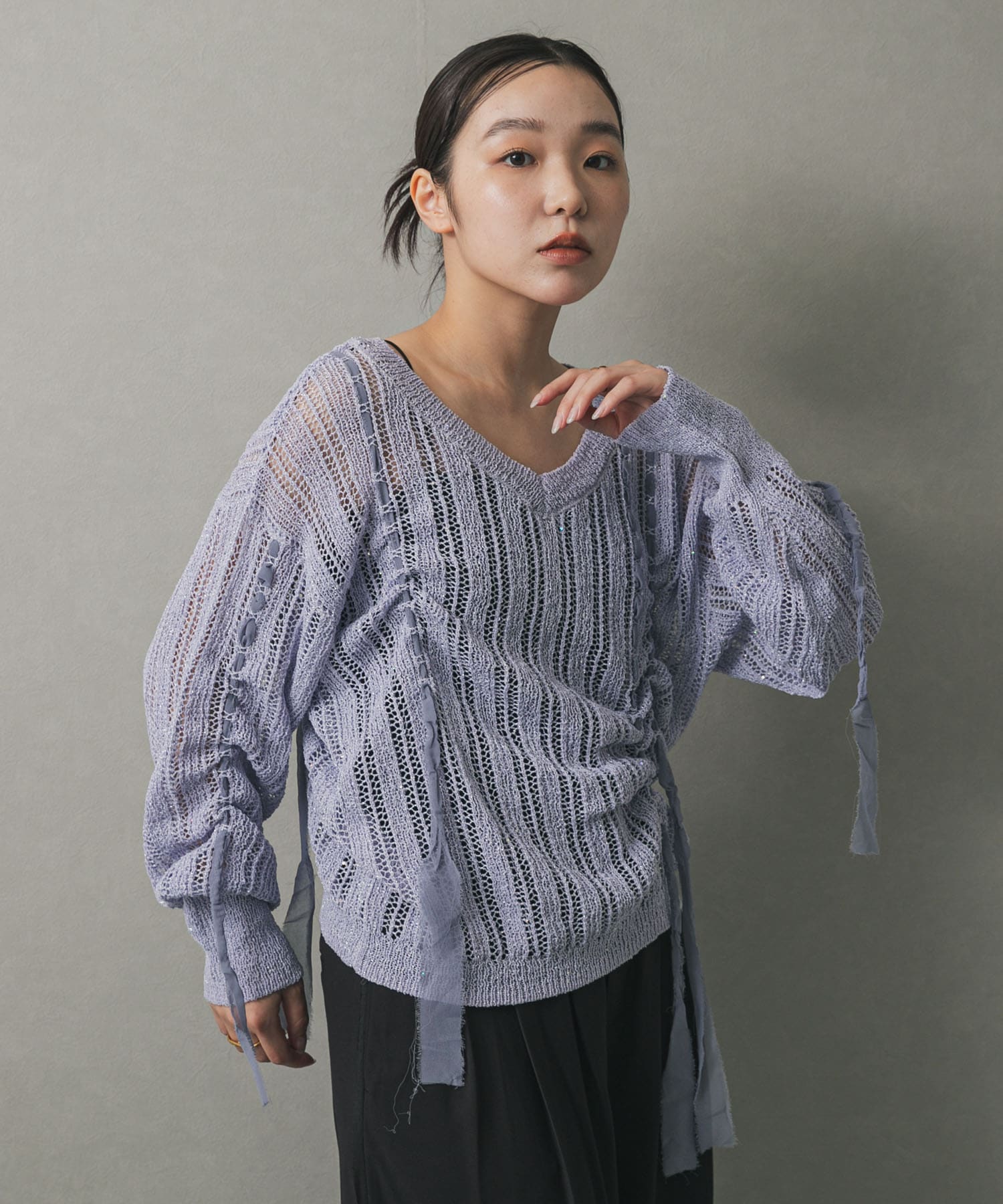 身長：158cm サイズ：one