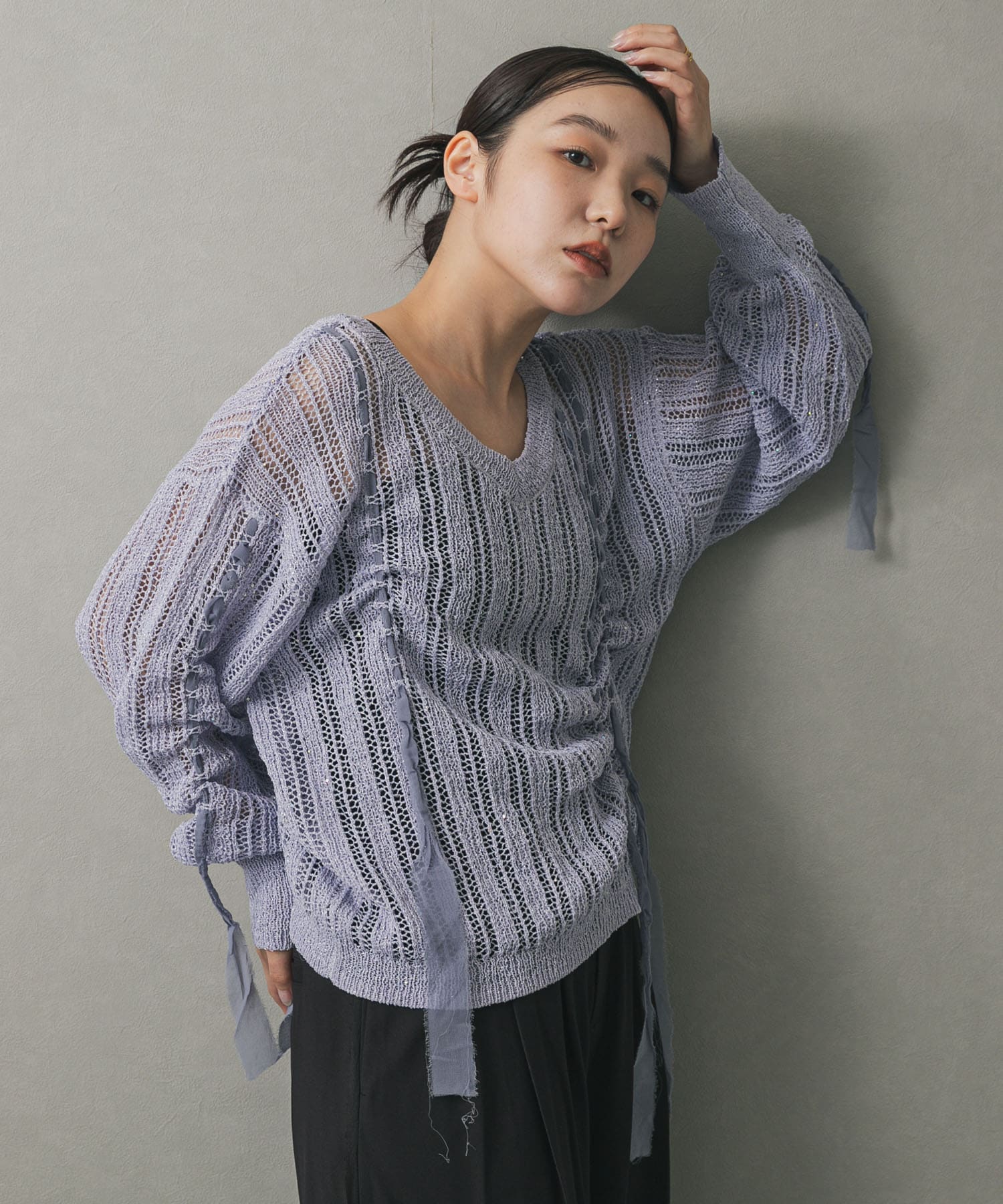 身長：158cm サイズ：one