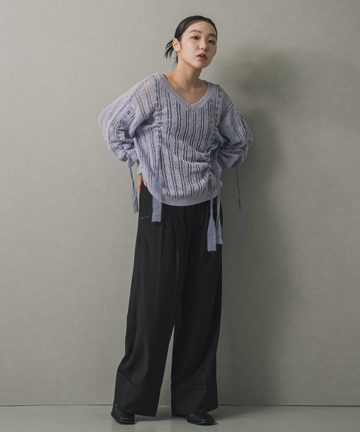 身長：158cm サイズ：one