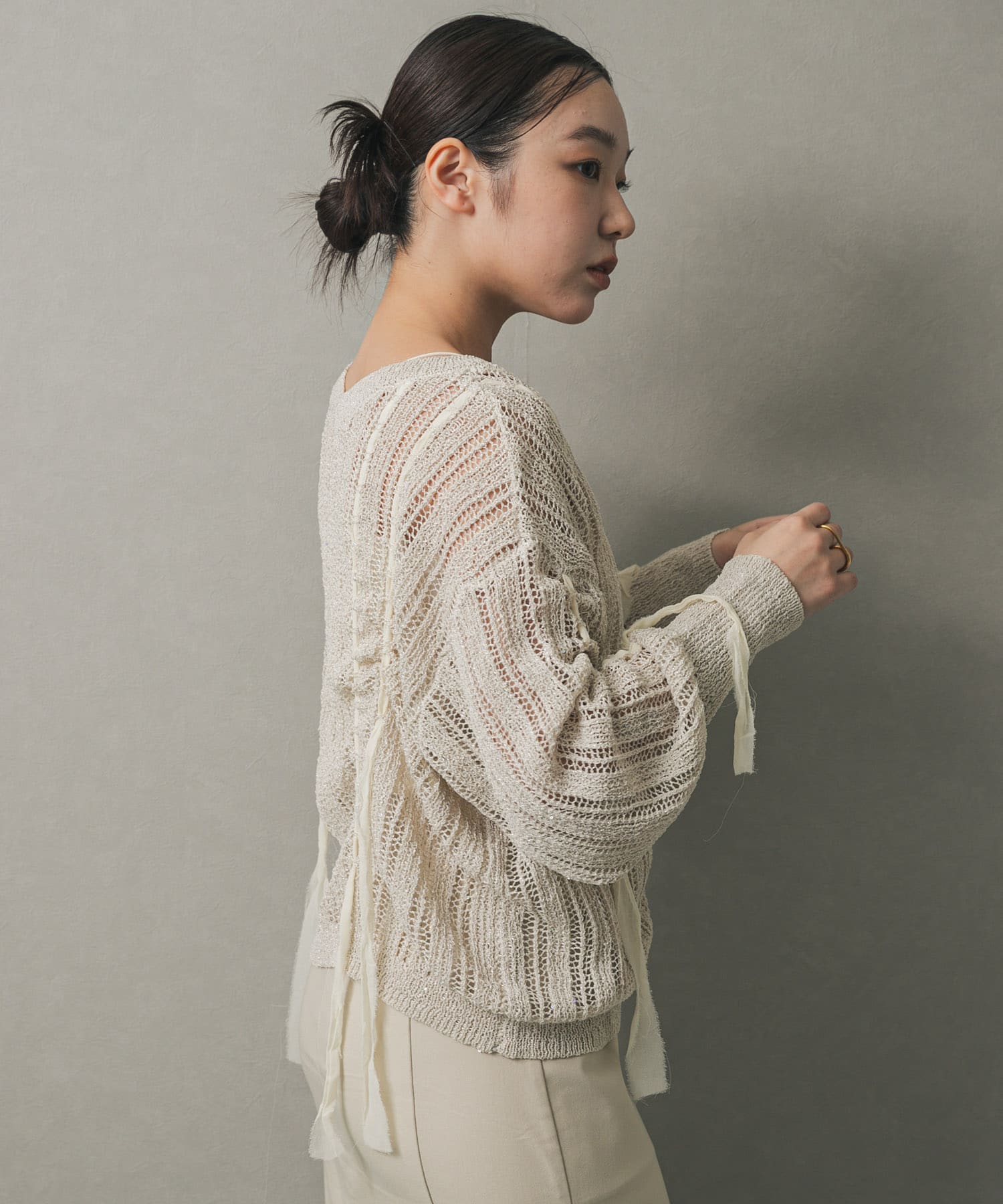 身長：158cm サイズ：one