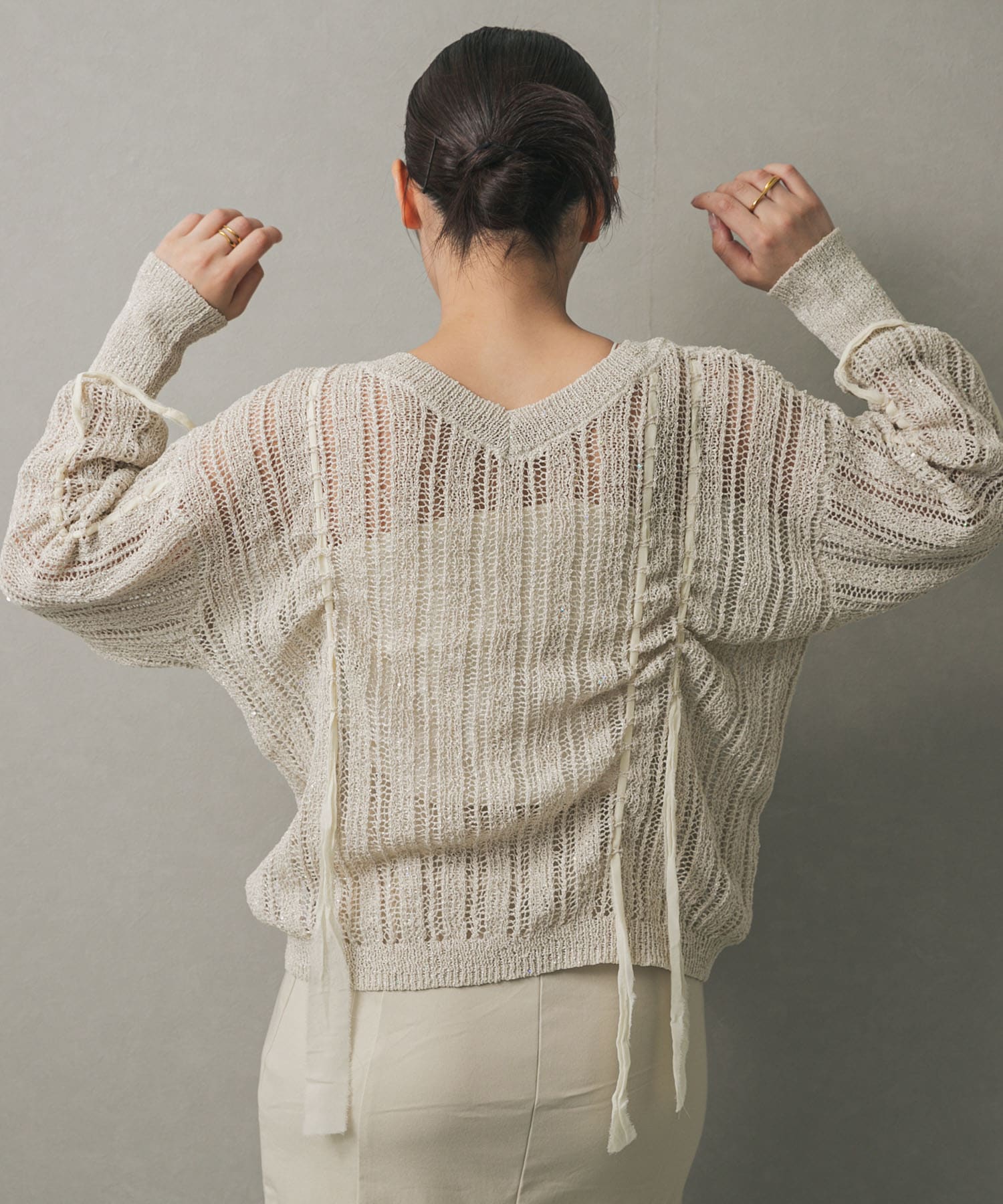 身長：158cm サイズ：one