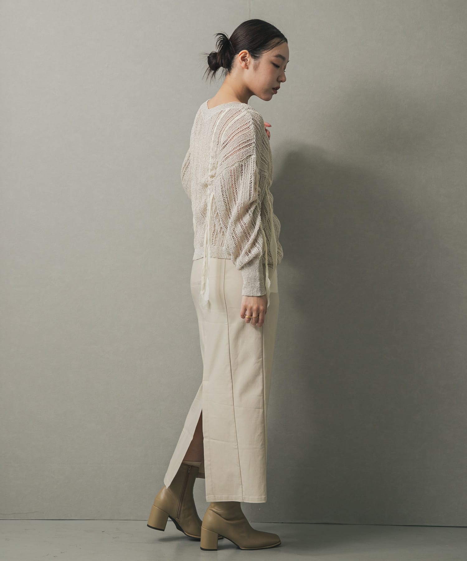 身長：158cm サイズ：one