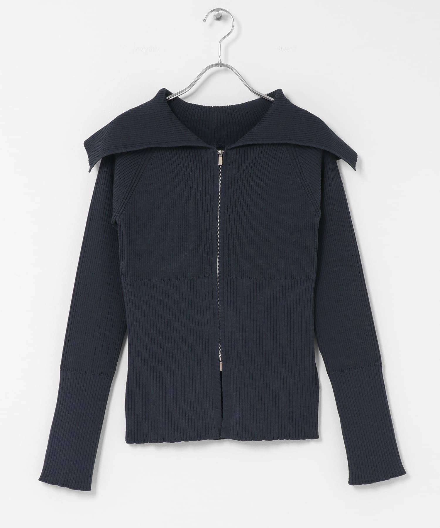 ビックカラージップセーター CHARCOAL one