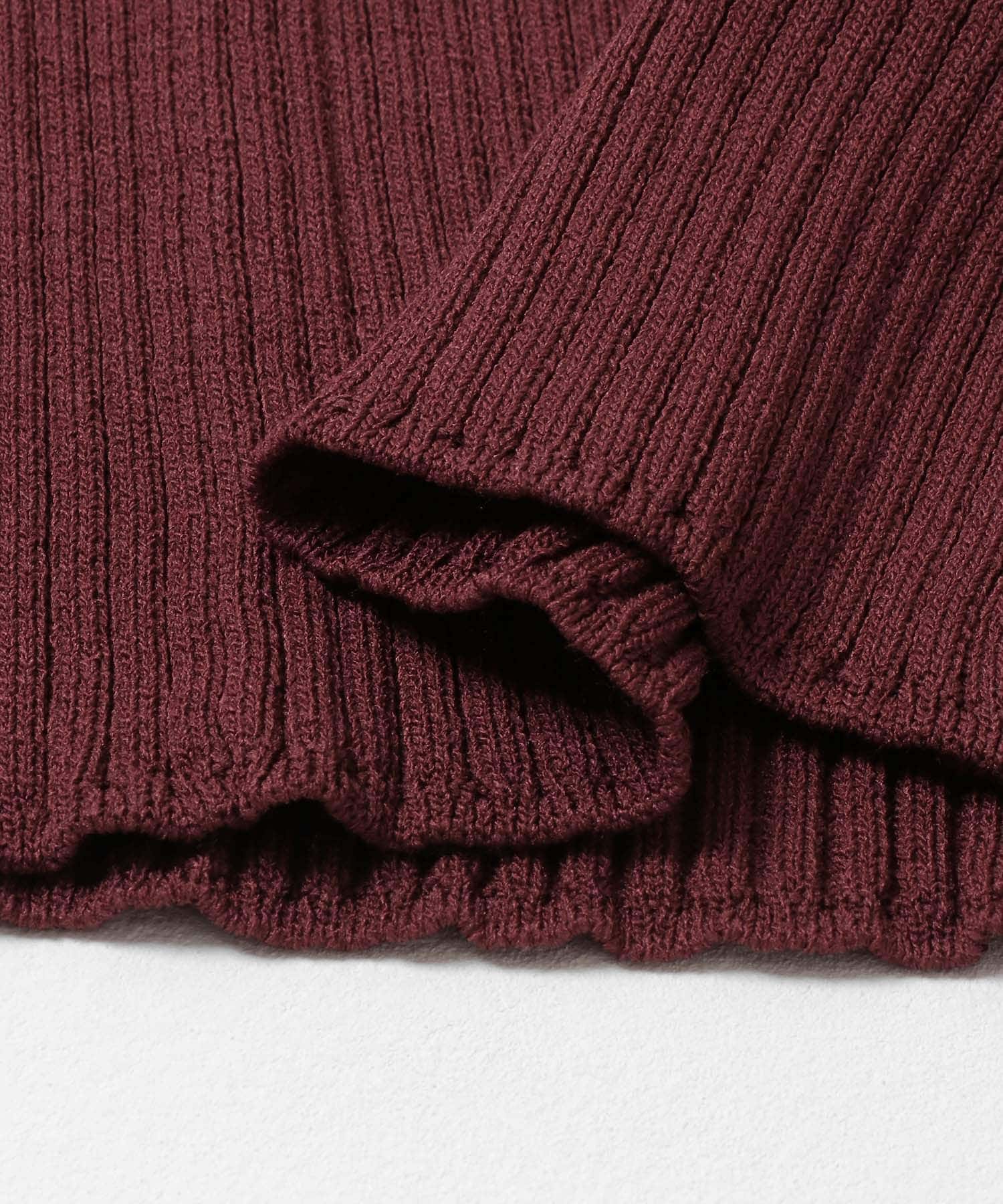 ビックカラージップセーター BROWN one